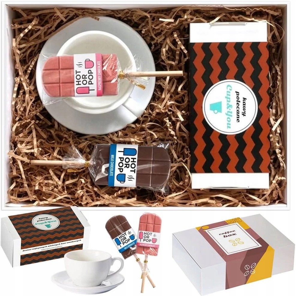 Zestaw Prezentowy Box Z Kawą Premium MIX 20 Smaków Lizaki Dla Niej