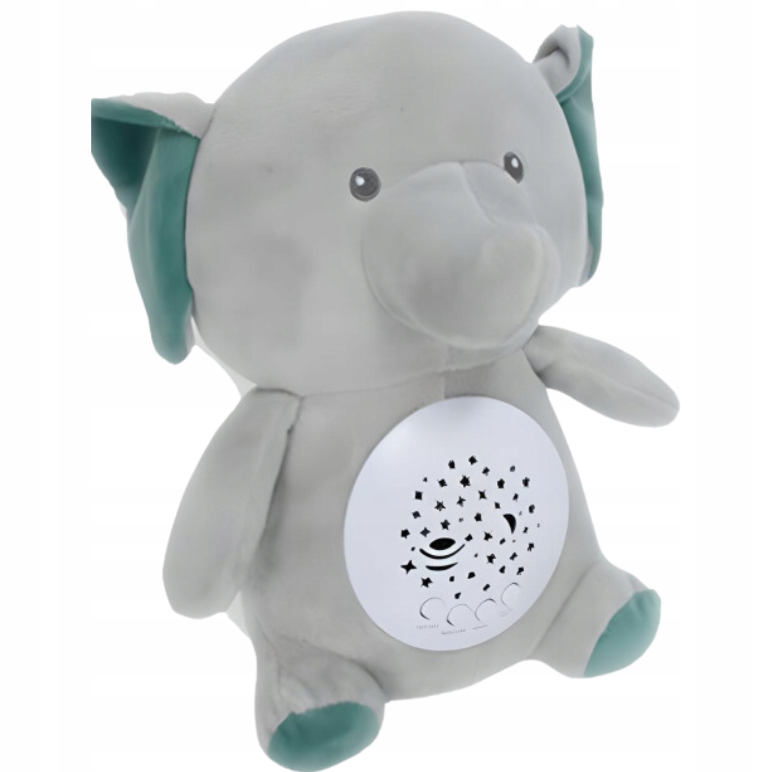 SŁONIK MIŚ SZUMIŚ USYPIACZ LAMPKA NOCNA PROJEKTOR 2w1 10 KOŁYSANEK Wiek dziecka 0 +