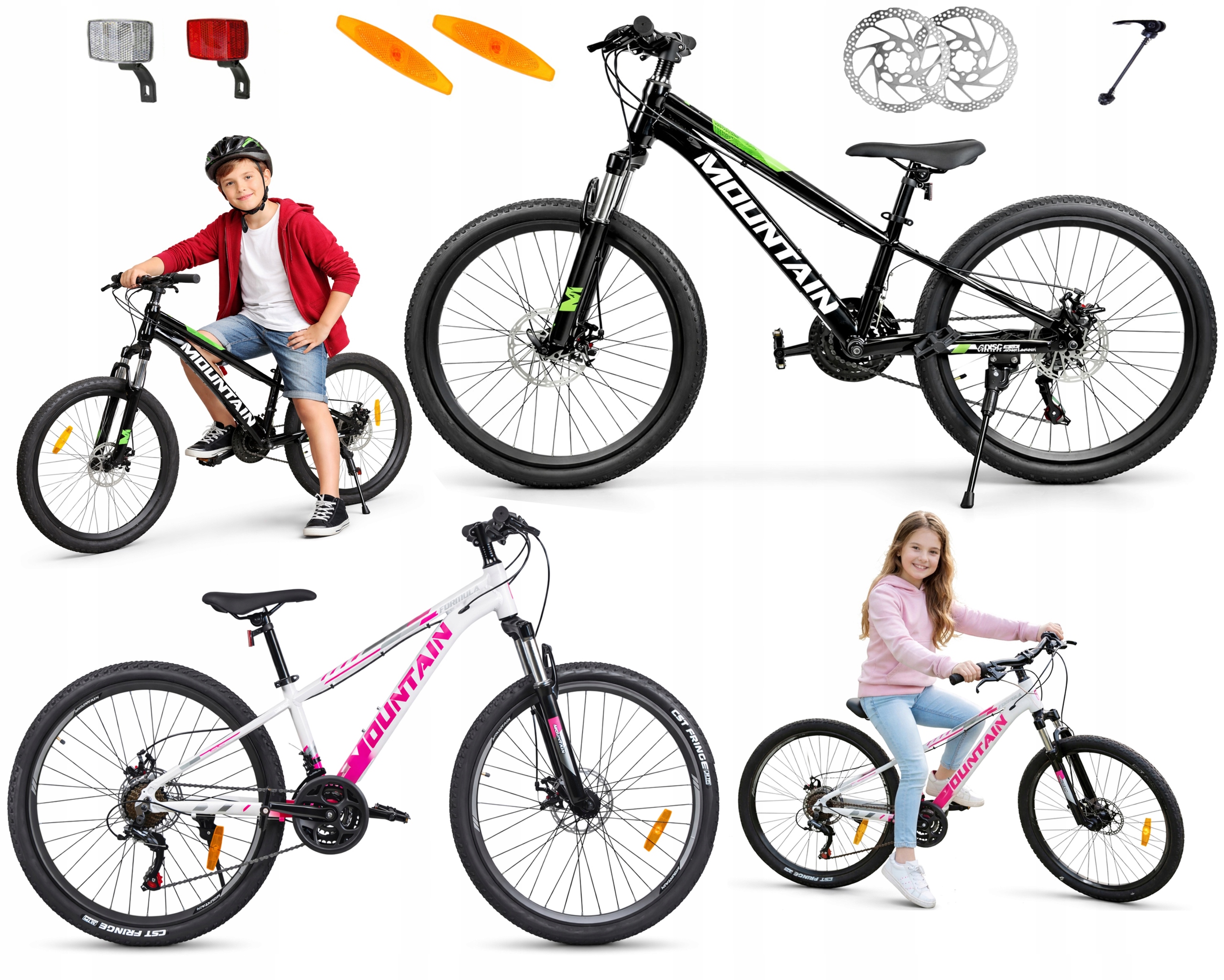 Rower Górski Mtb 26 2xT Amortyzacja Komunię Dziewczynki Chłopca 130-155cm