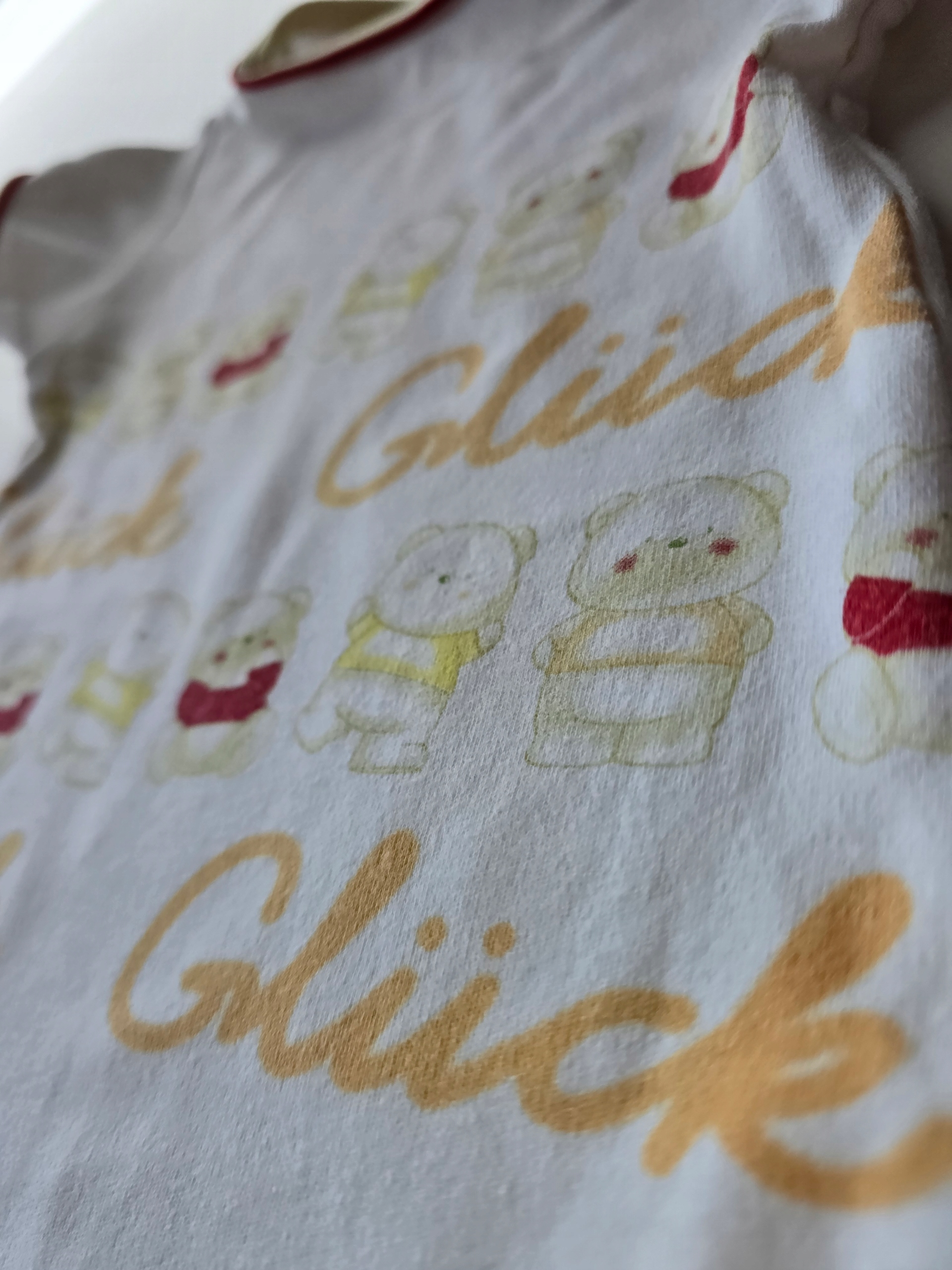 Body niemowlęce białe wzór rozmiar 56 100% BAWEŁNA ! Rękaw krótki rękaw