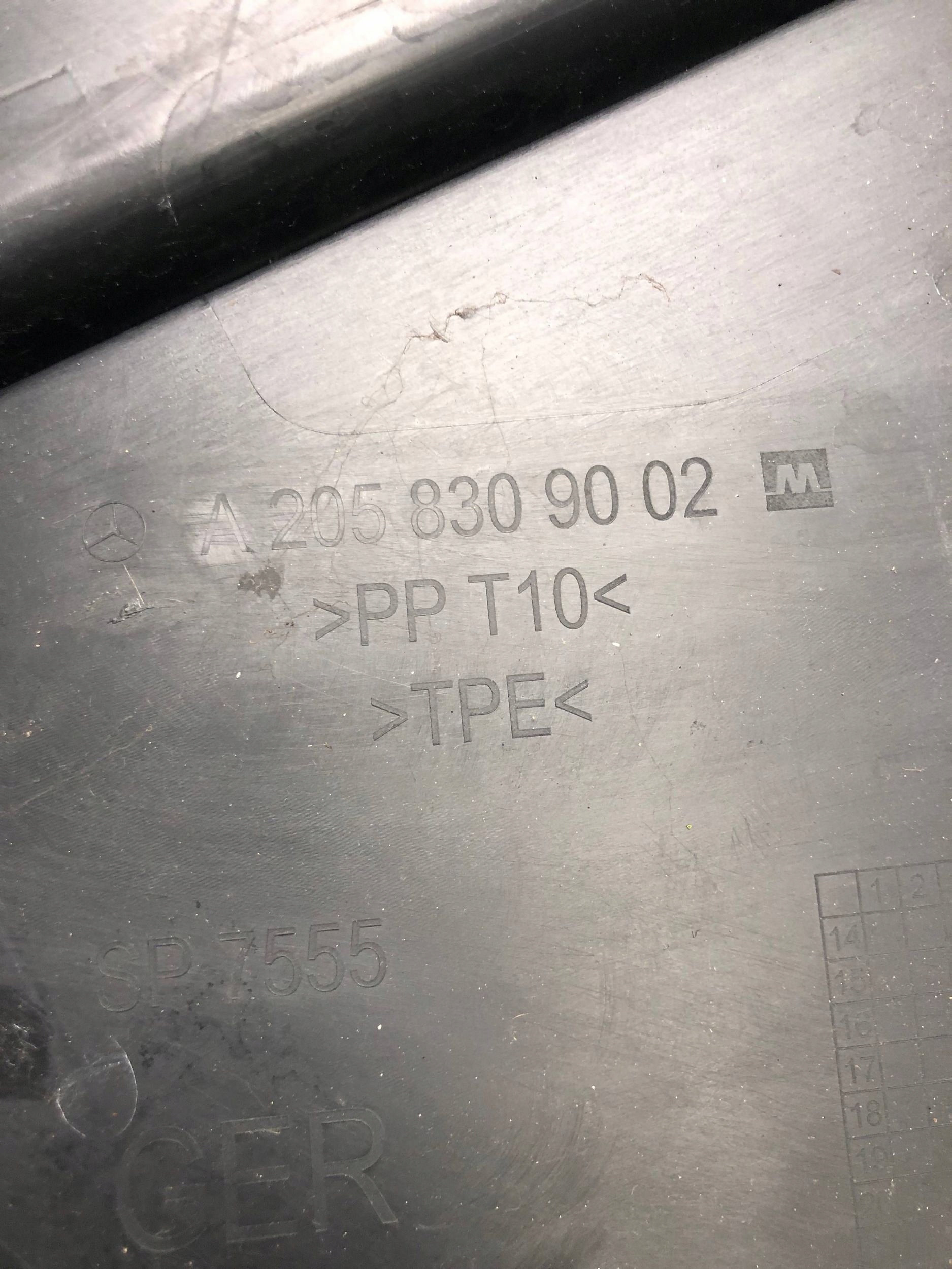 torpedo right MERCEDES W205 A2058309002