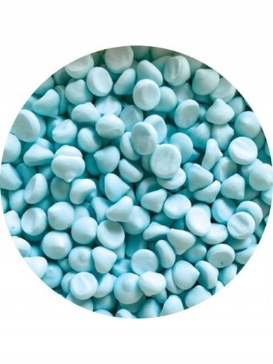 Levně udanewypieki Dekorace Posypka mini sněhové pusinky modré světlé 50 g