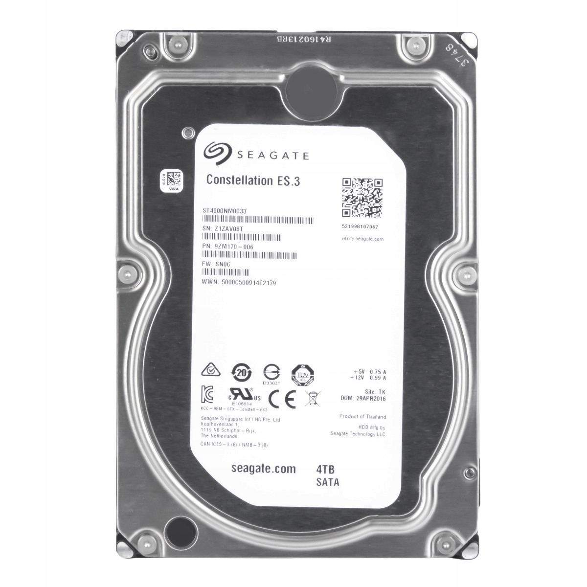 Seagate Constellation ES.3 4TB 7.2K 128MB Sata III 3.5'' ST4000NM0033