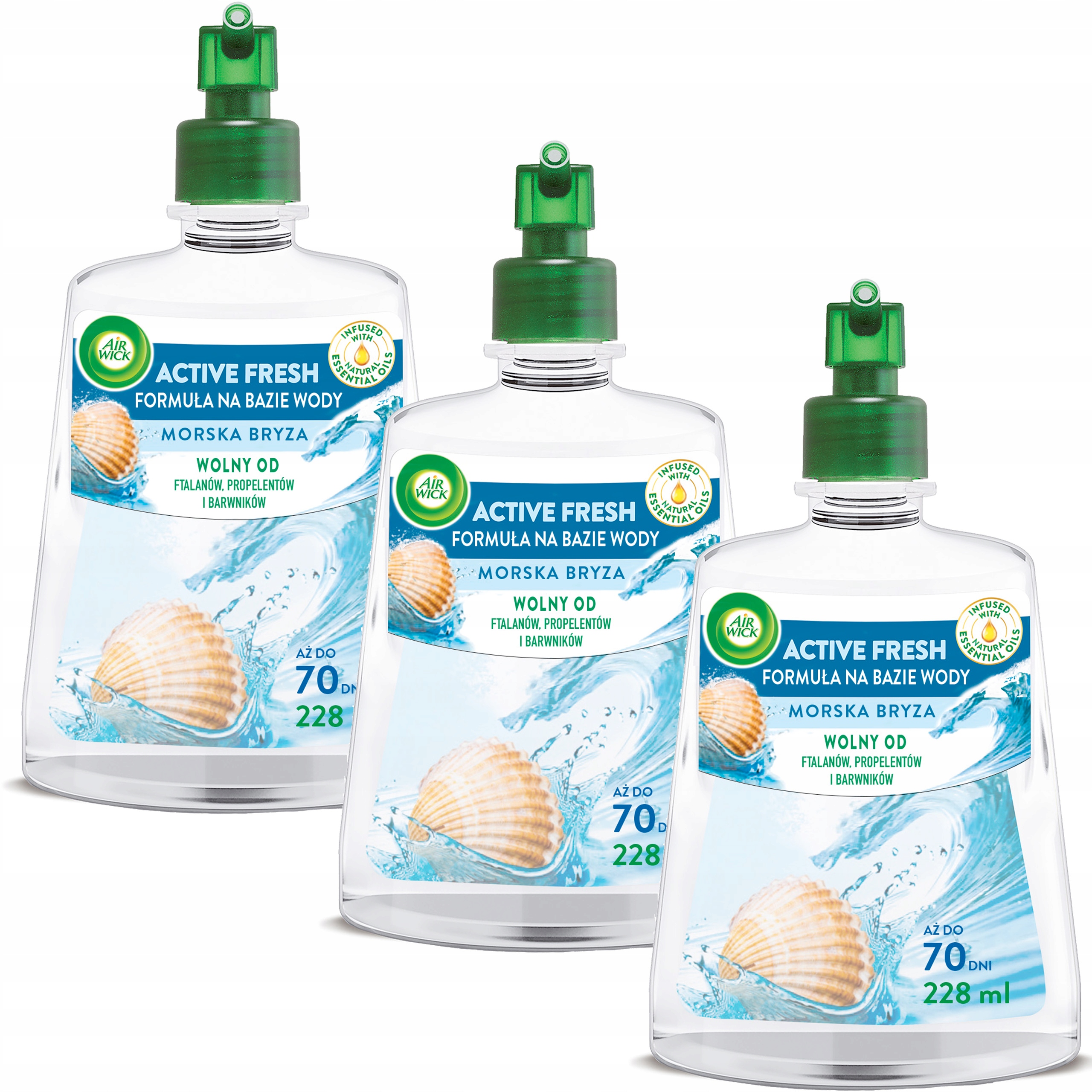 Levně Air Wick Náplně Do Osvěžovače Vzduchu Vůně Mořský Vánek 3X 228ML