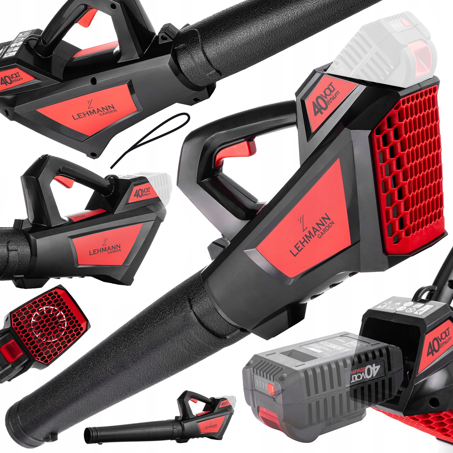 Výkonný Akumulátorový Foukač Foukač Lehmann 4020 Nové Tělo 40V