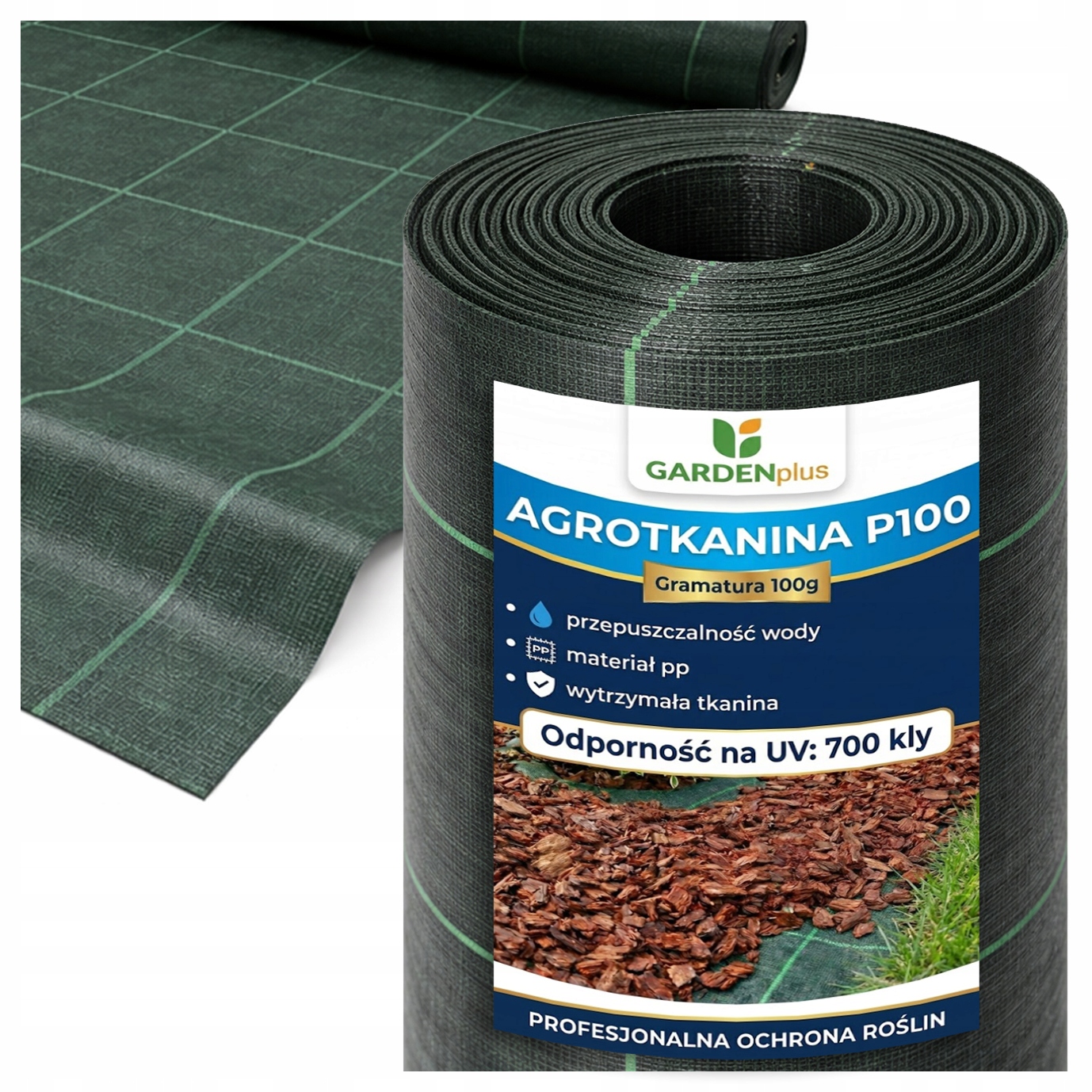 Agrotkanina Agrowłóknina Zielona Mata Antychwastowa Ściółkująca 0,4x100 M