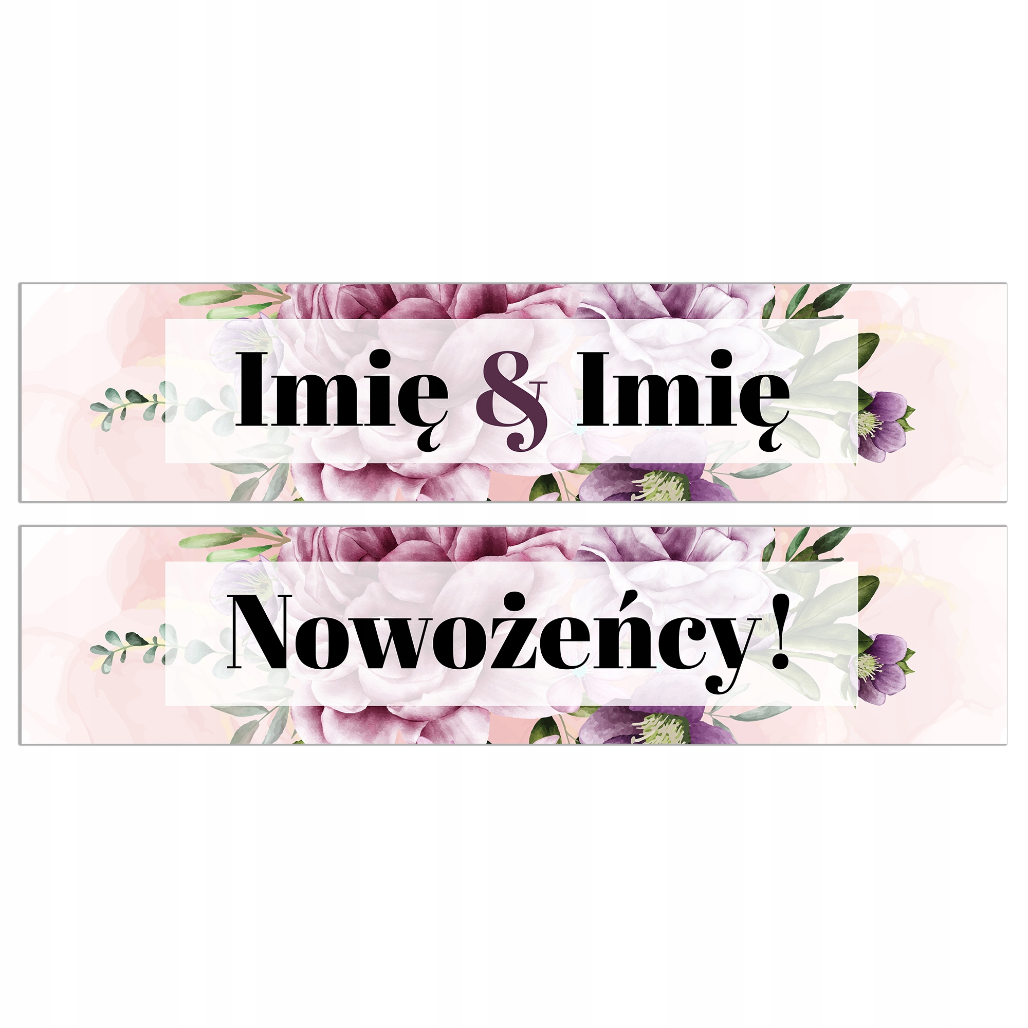 

Naklejki Samochodowe Ślubne na Wesele Dekoracyjne