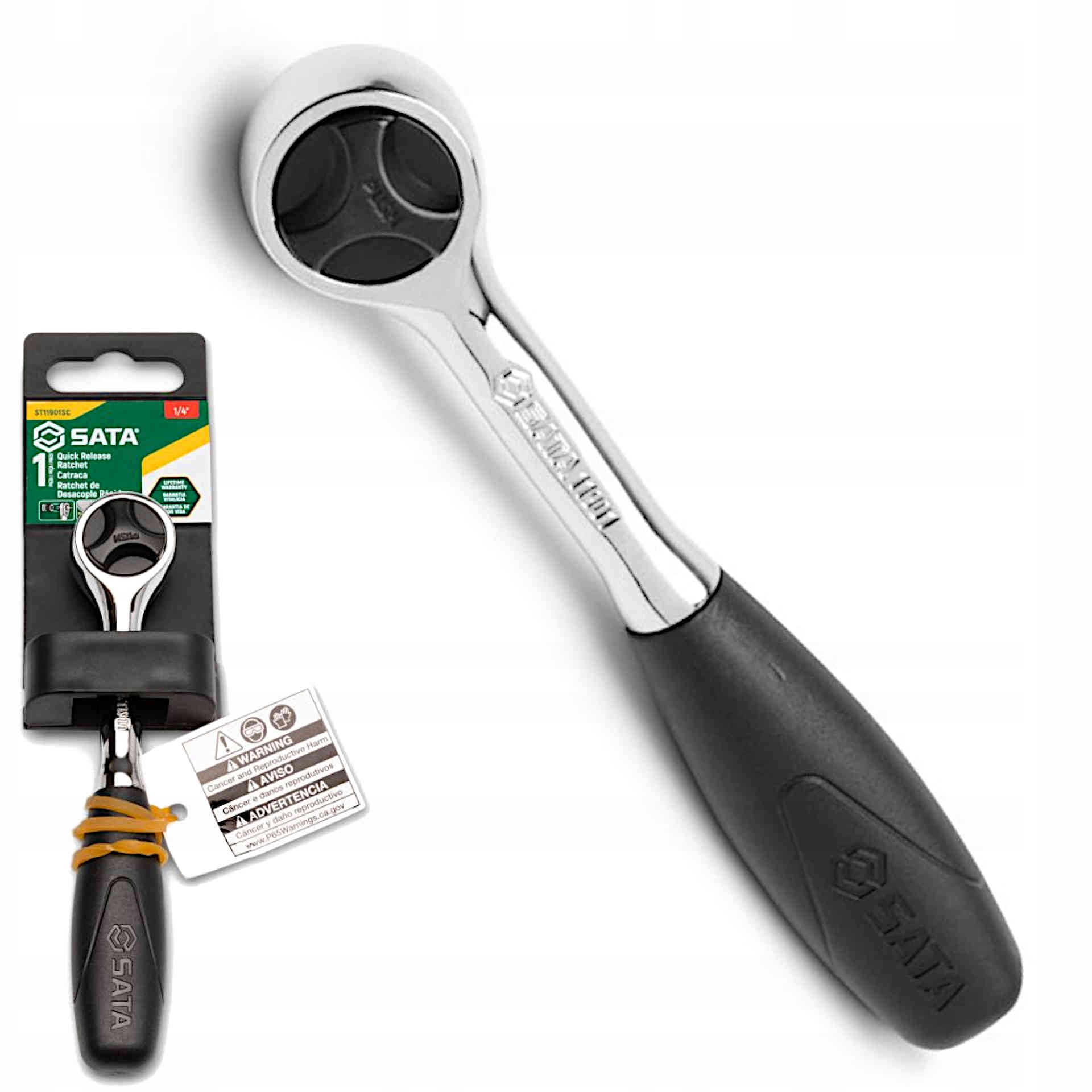 Sata 11901 Profesjonalna Grzechotka Szybkomocująca 1/4" Okrągła