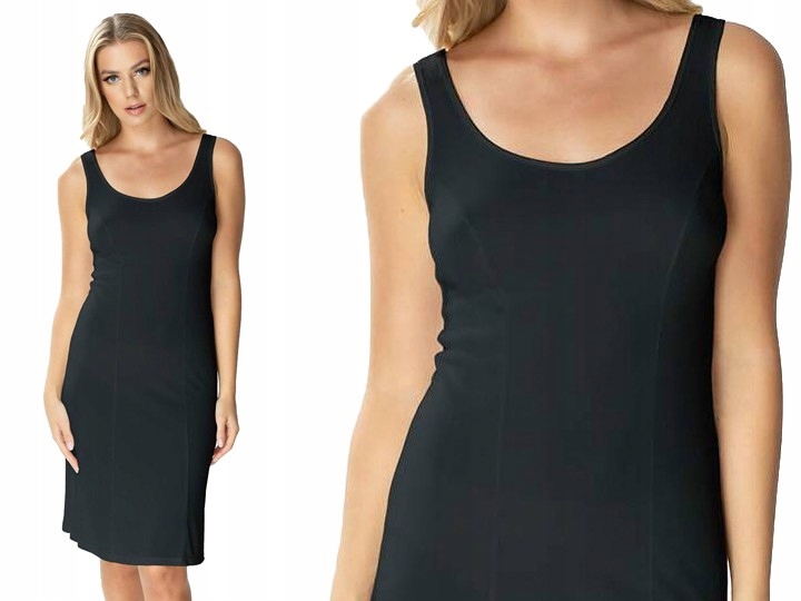 

Jadwabna halka Dla Puszystej Duża 4126 Czarna 56