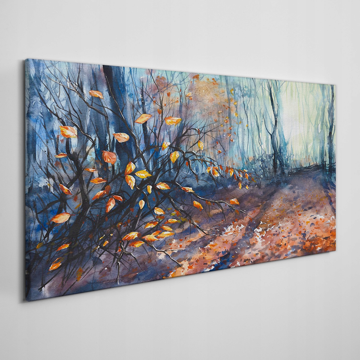 

Nowoczesny obraz na płótnie Las liście 140x70 cm