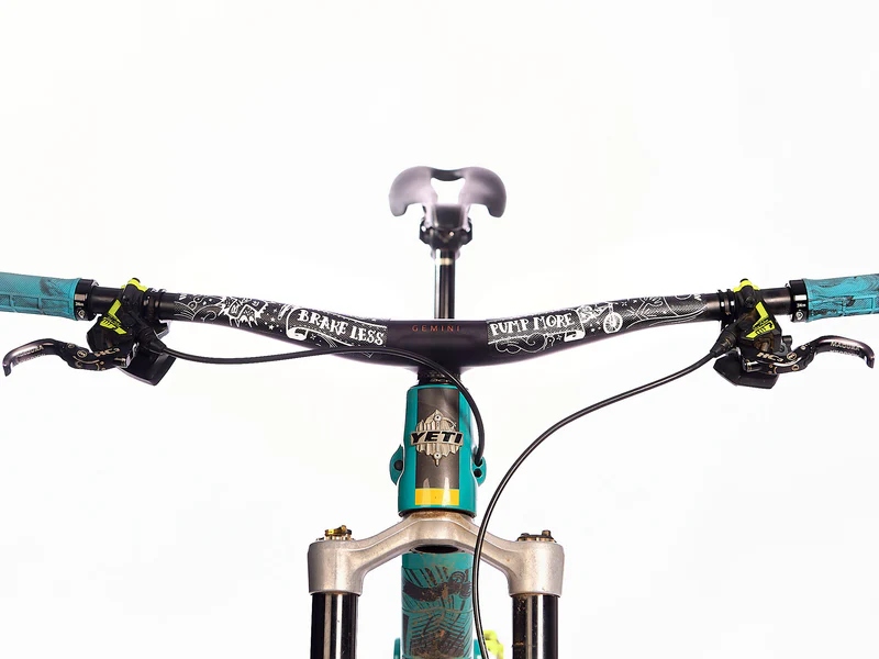 Ams Naklejki Ochronne Kierownicy Bar Guard Brake Less, Pump More