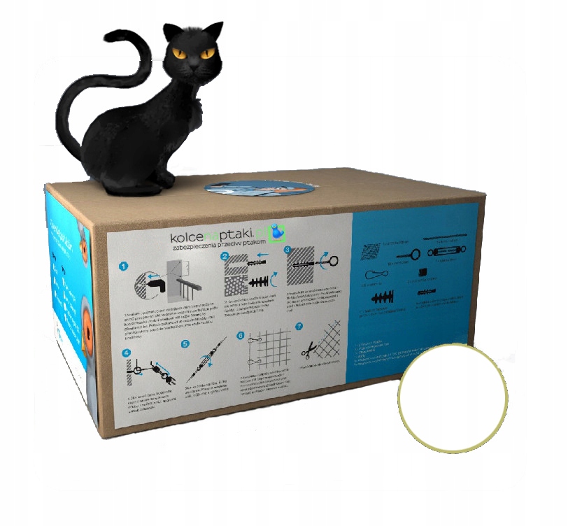 Levně Bezbarvá Síť Pro Kočky Bez Vrtání 3x6