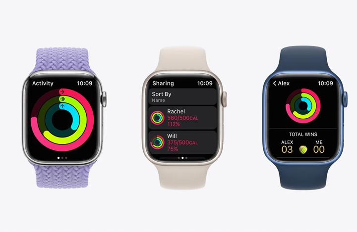 Apple Watch 7 41mm srebrny stal Cellular LTE eSIM beżowy pasek zaplombowany Obsługa ładowania bezprzewodowego tak