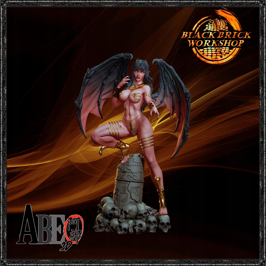Purgatori Golden Unpainted Abe 3D Měřítko 1/24 (75mm) (sfw) 3D tisk