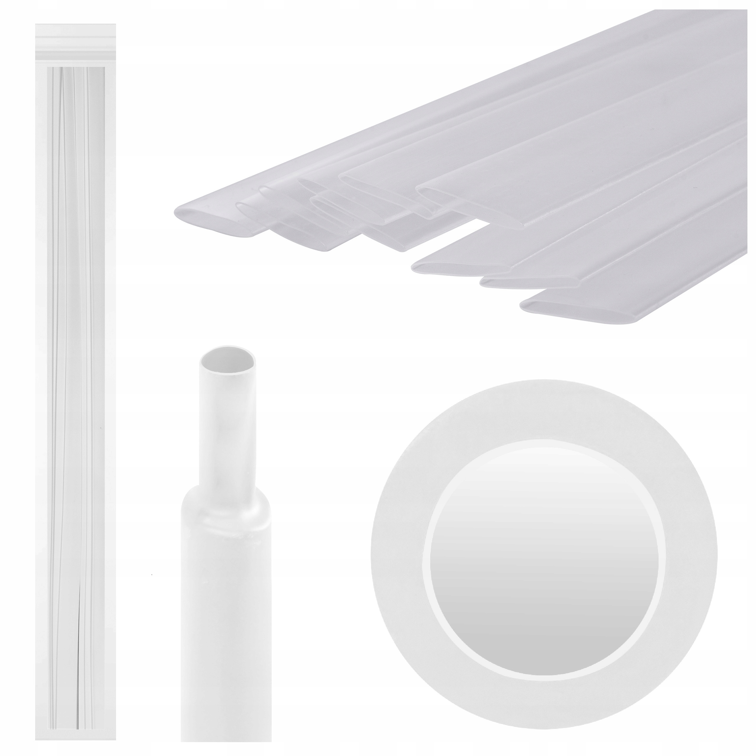 Koszulka izolacyjna termokurczliwa poliolefina 12,7/6,4 BEZBARWNA RTS 1m. Nazwa Rurka termokurczliwa