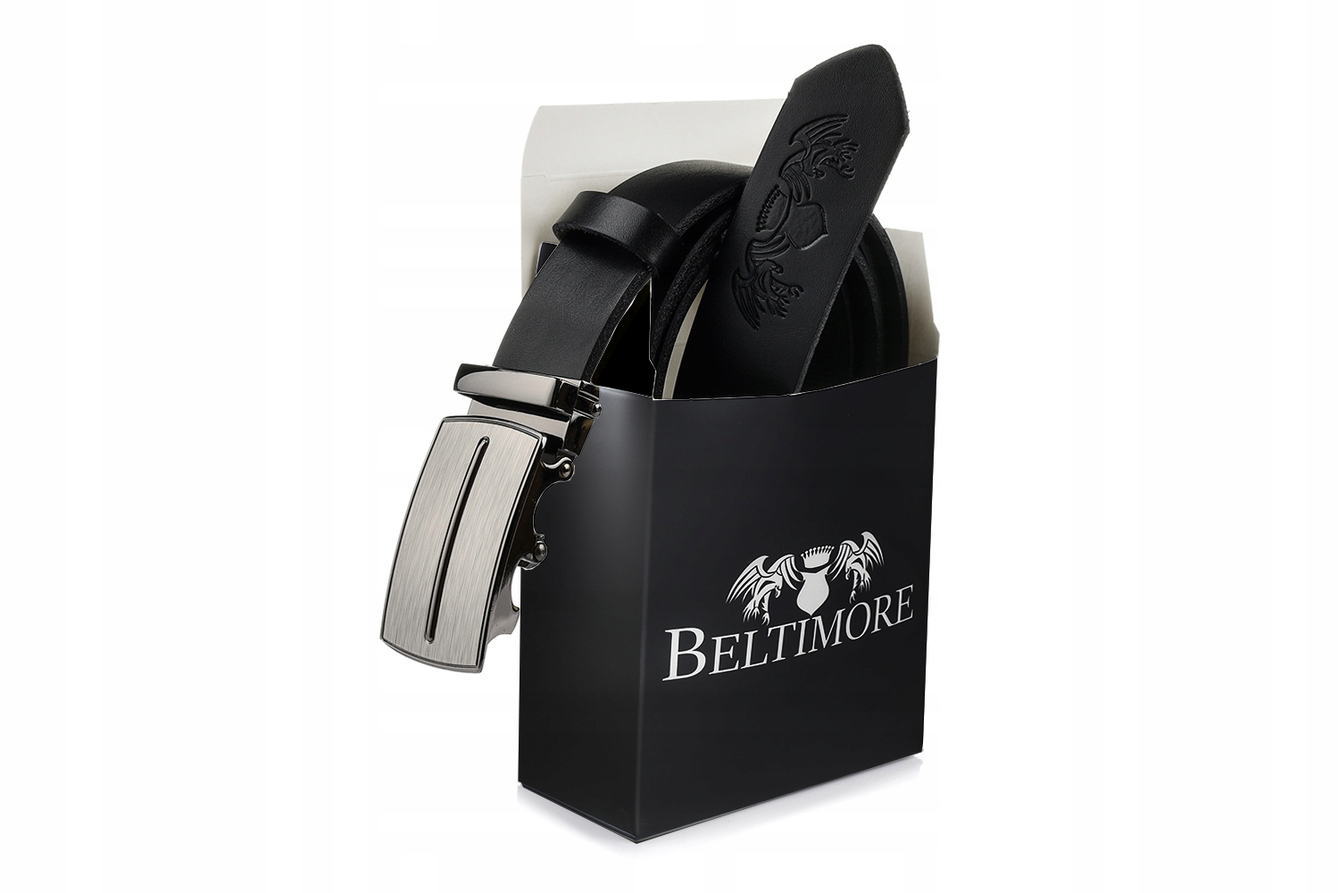 Pasek męski skórzany do spodni szeroki Beltimore Waga produktu z opakowaniem jednostkowym 0.2 kg