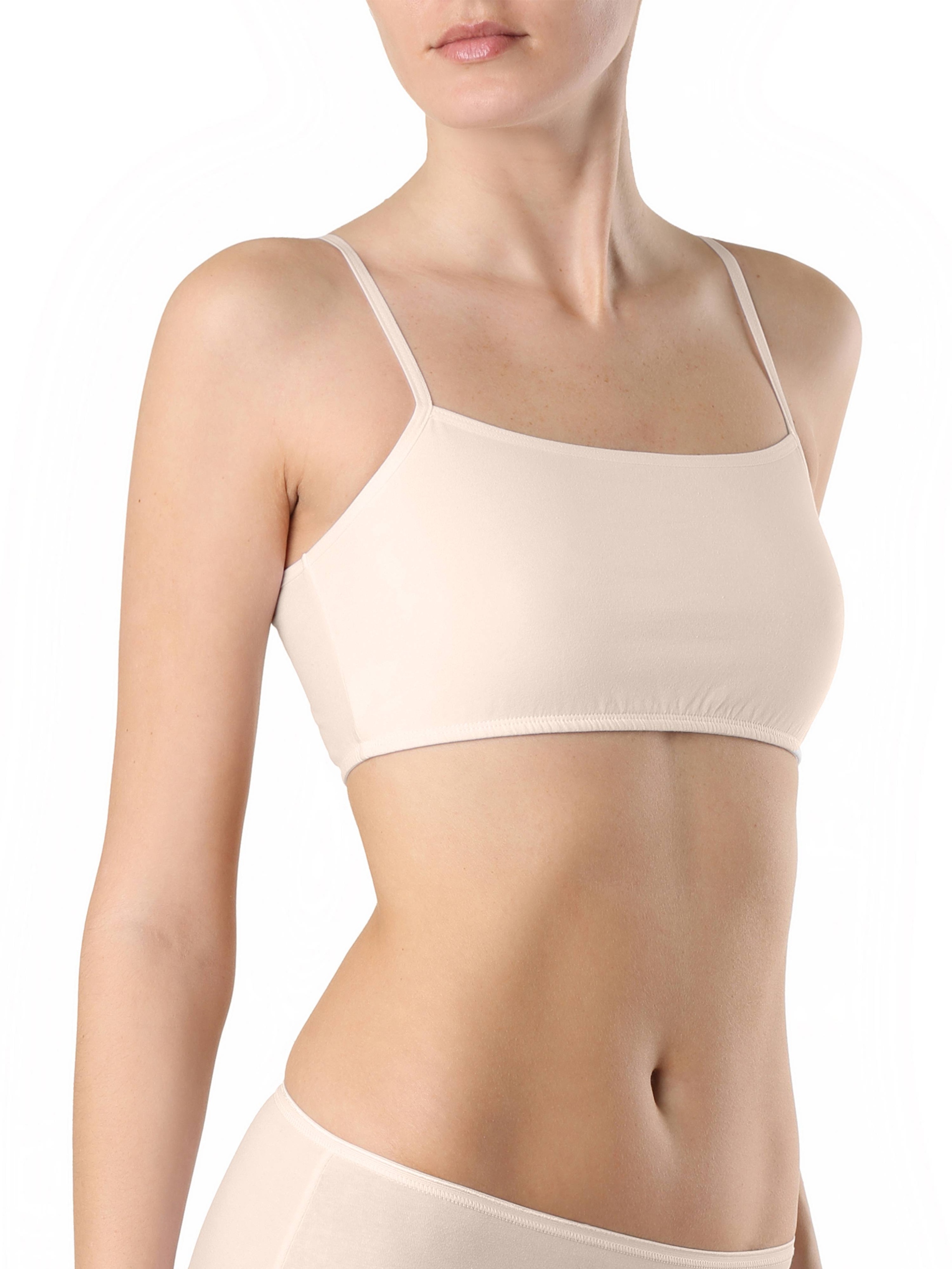 

Bustier bawełniany z cienkimi ramiączkami, r. L