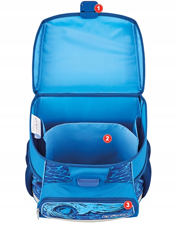 TORNISTER PLECAK SZKOLNY HERLITZ LOOP BLUE SHARK Bohater / Bajka brak