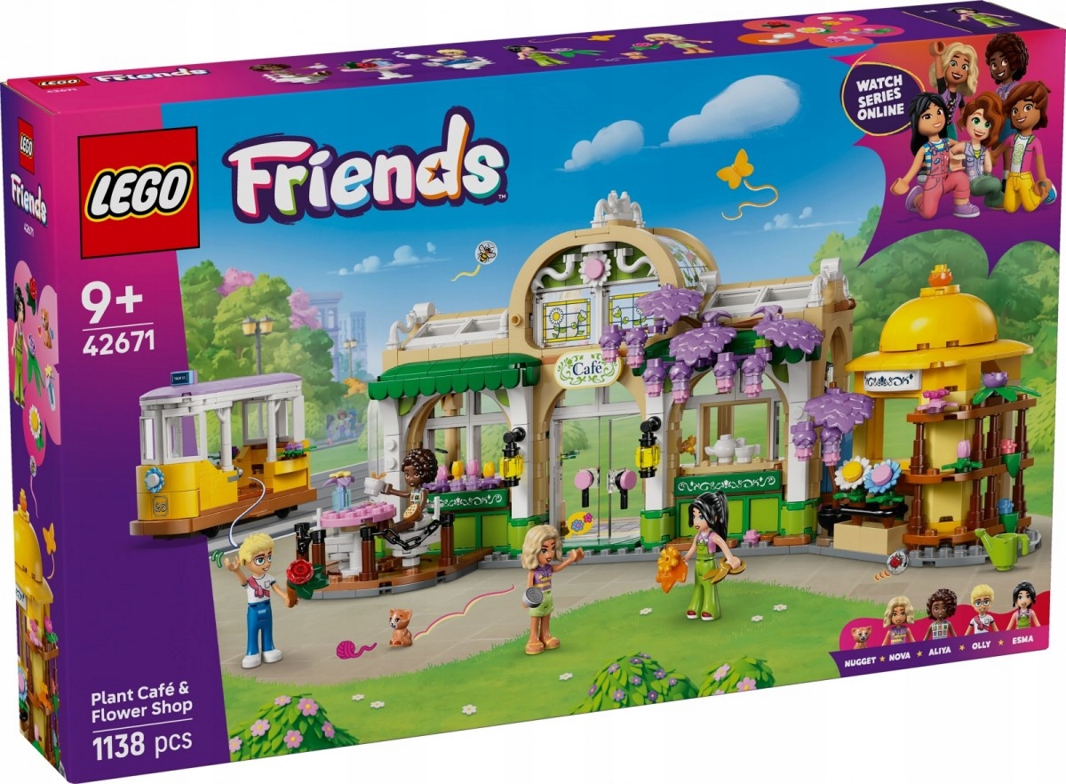 Lego stavebnice Friends 42671 Zelená kavárna a květinářství