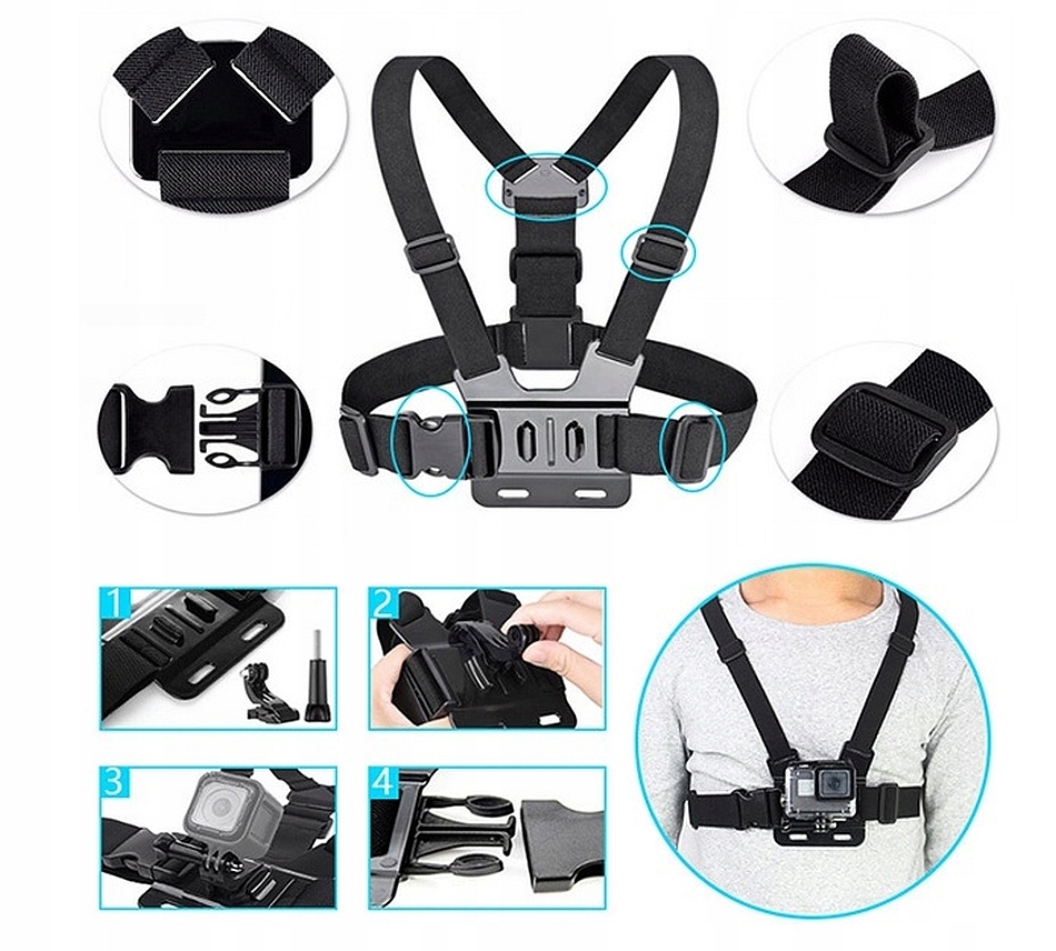 ZESTAW AKCESORIÓW DO GOPRO HERO 9 8 7 6 5 4 SJCAM Kod producenta U41I