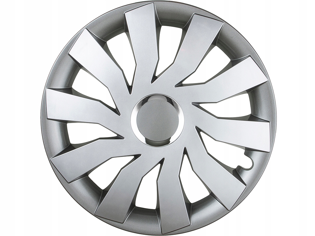 Automobilové Poklice 16" Šedé Univerzální Premium Lesk 4 kusy