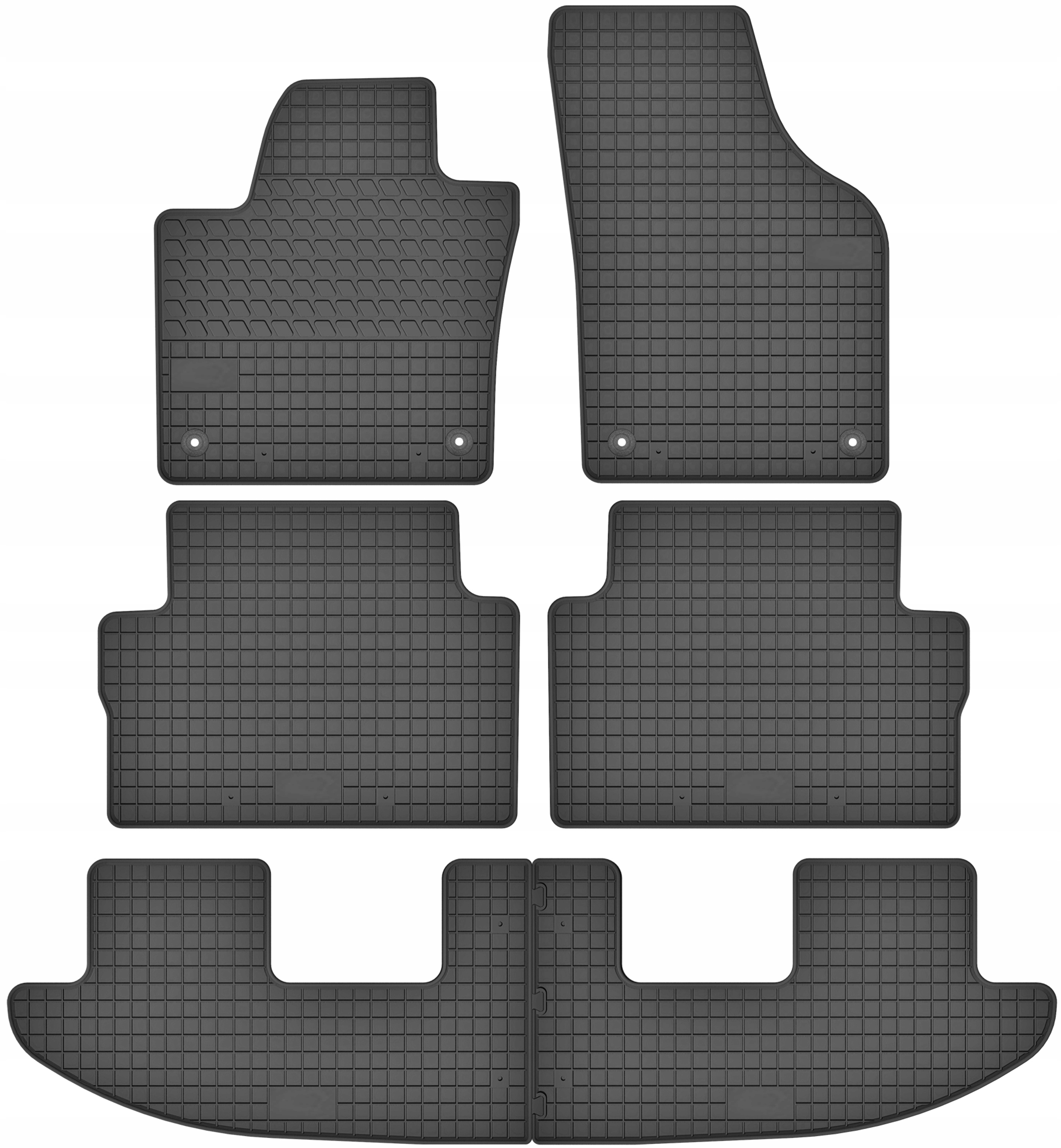Dywaniki gumowe dedykowane do Volkswagen Sharan II Seat Alhambra II 7N