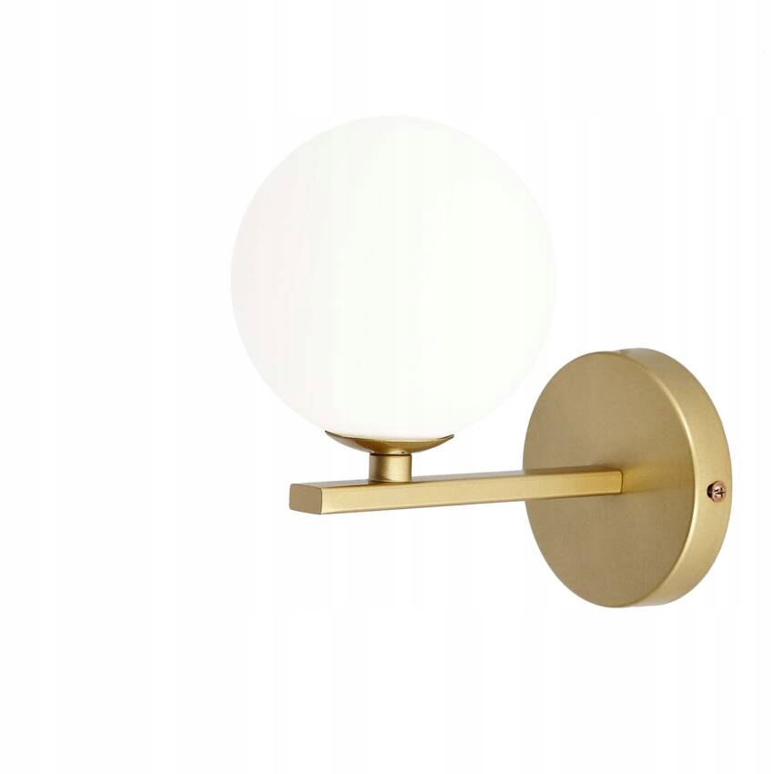 Candellux Kinkiet mosiądz biała kula 1xG9 20cm Kama 21-73419