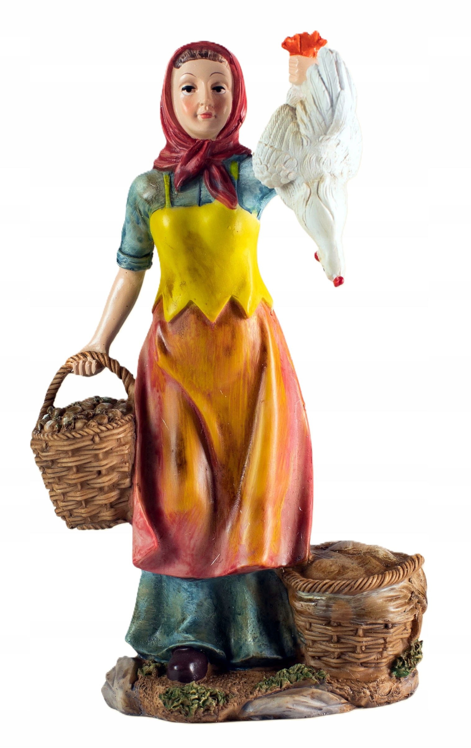 Figurka do vánočního betlému – Žena s husou, pro postavy o výšce 30 cm