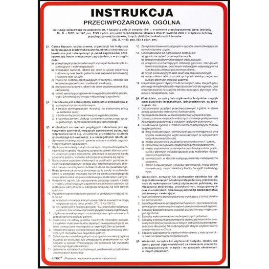 Tablice ANRO BHP PPOŻ, pierwsza pomoc, zestaw Marka Anro