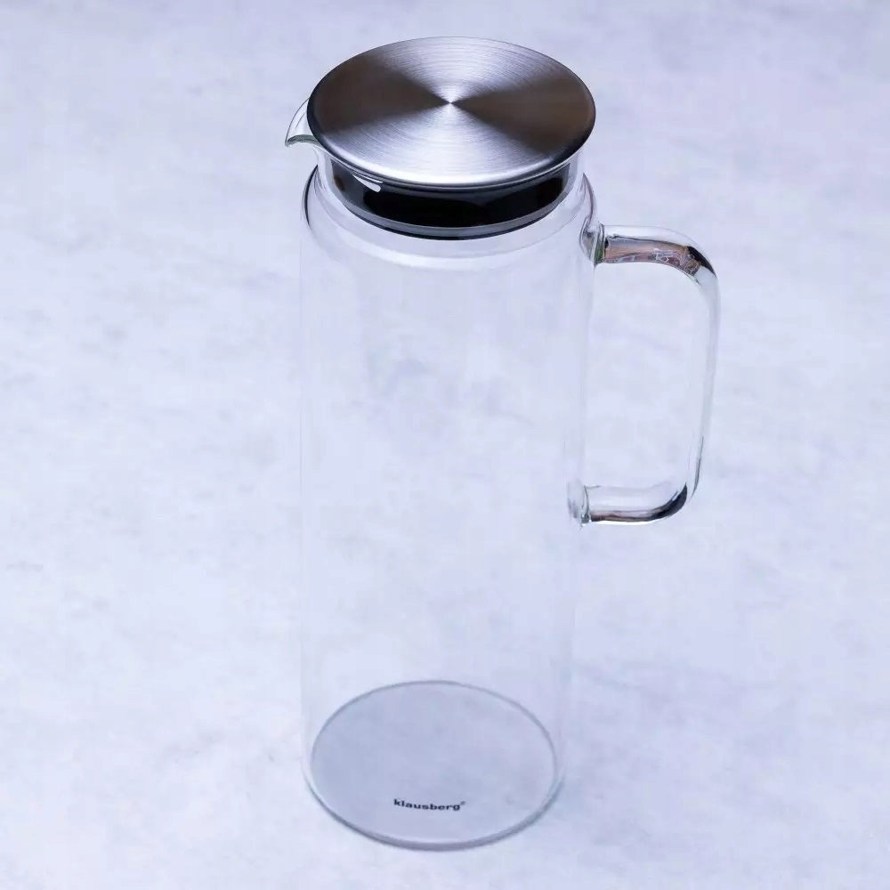 Dzbanek karafka na wode dzbanek na wode z pokrywka szklany pojemnik na sok Kod producenta KB-7686