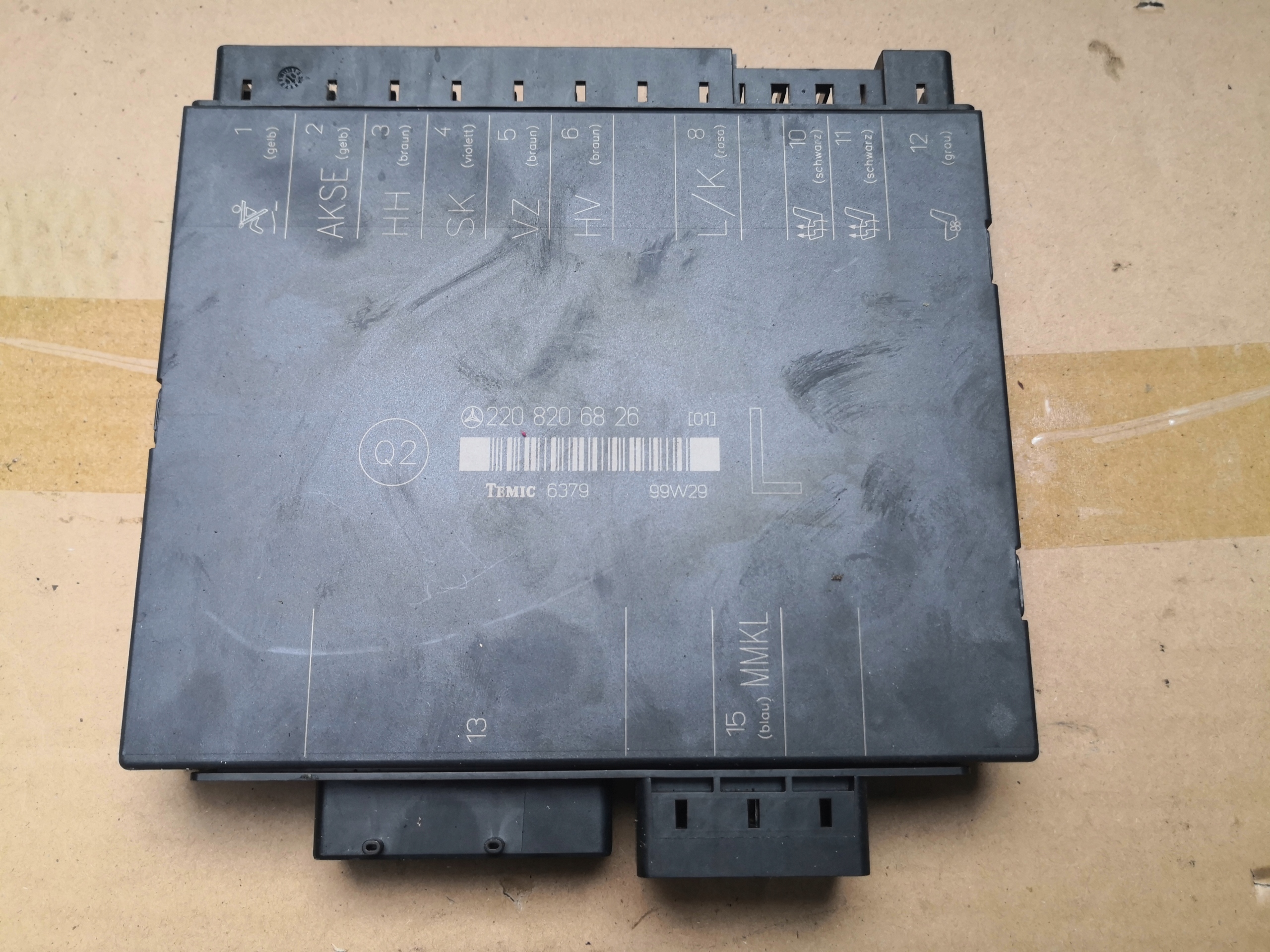 control unit seat left MERCEDES W220 2208206826