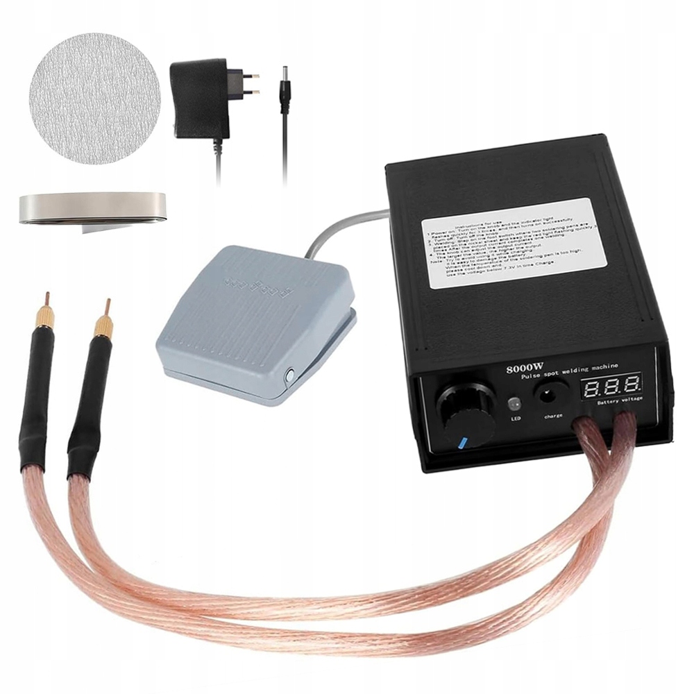 Bodová Svářečka Bateriových Článků S Vysokým Výkonem 8000 W A Nožním Pedálem