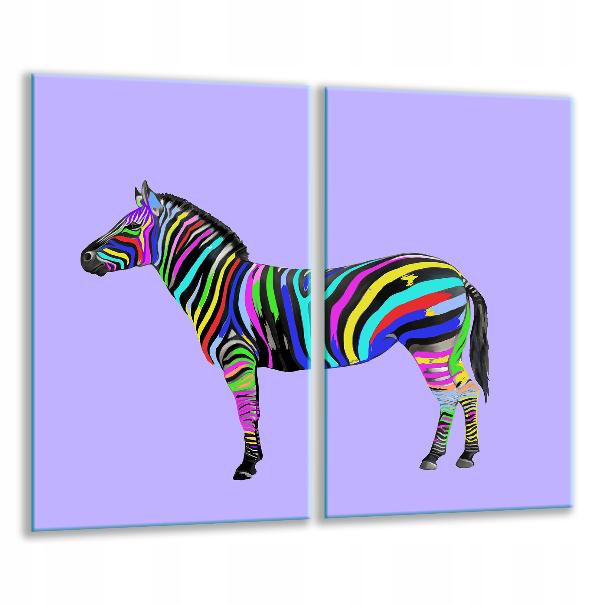 7v1 Skleněná Deska Na Krájení 2x 30x52 Zebra