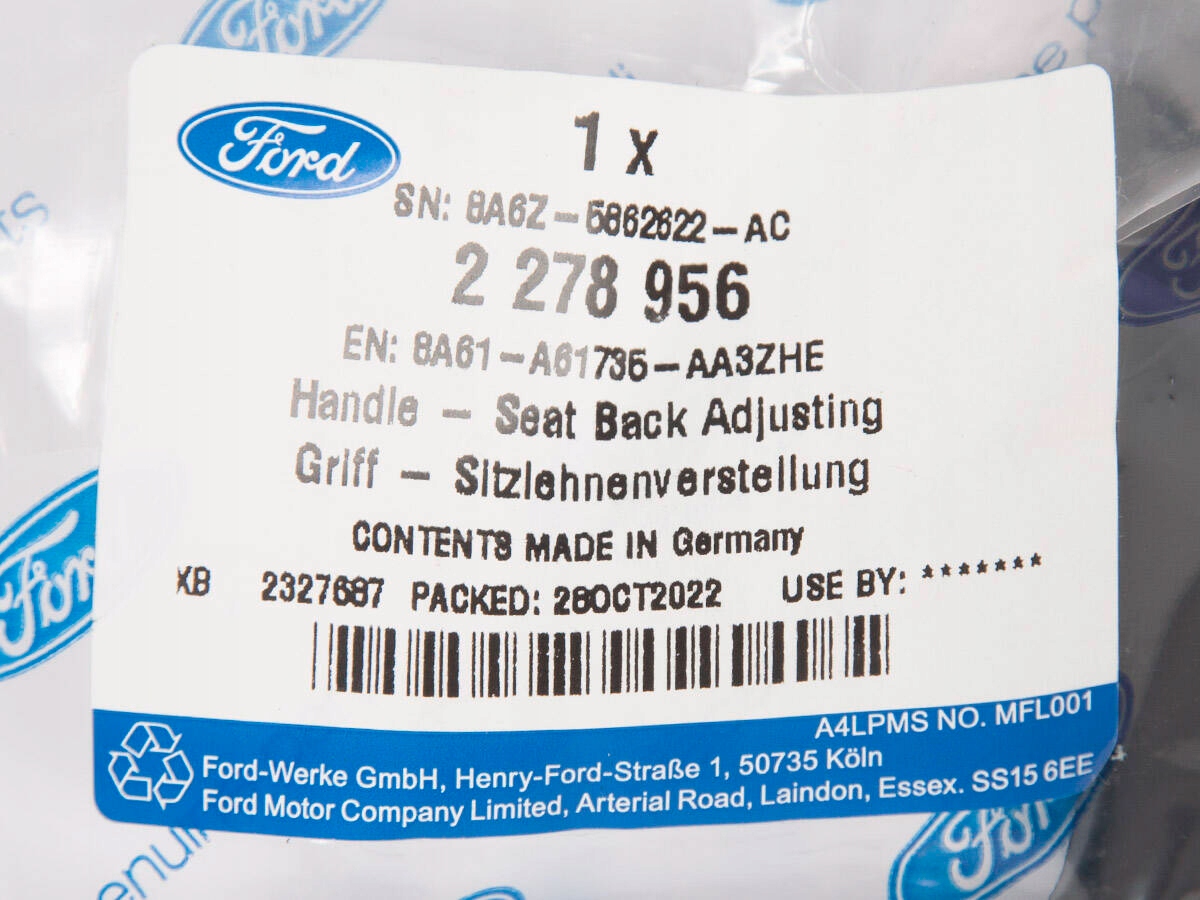 UCHWYT REGULACJI FOTELA TOURNEO CONNECT 18- Producent części Ford OE