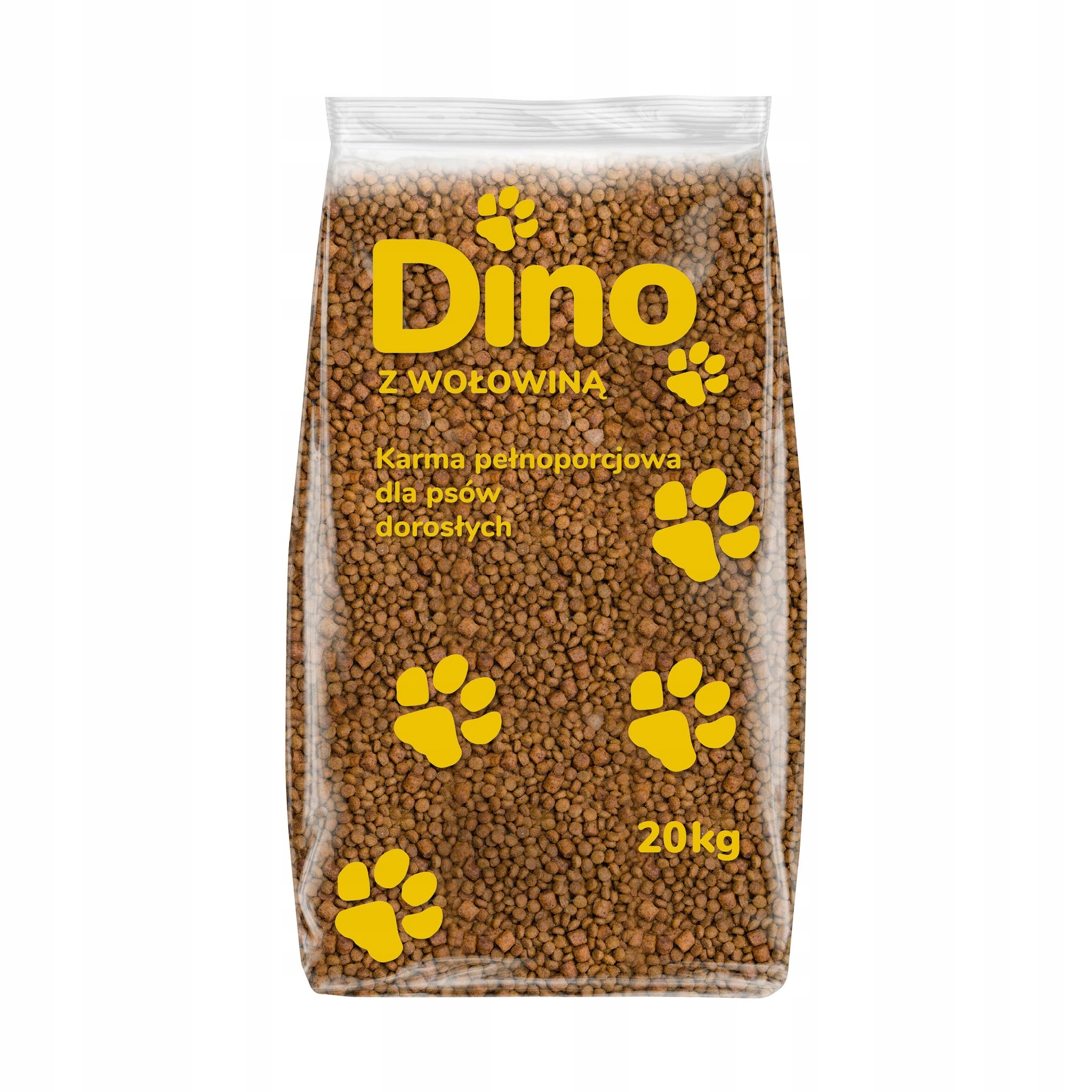 Levně Suché krmivo pro psy s hovězím masem Dino 20 kg