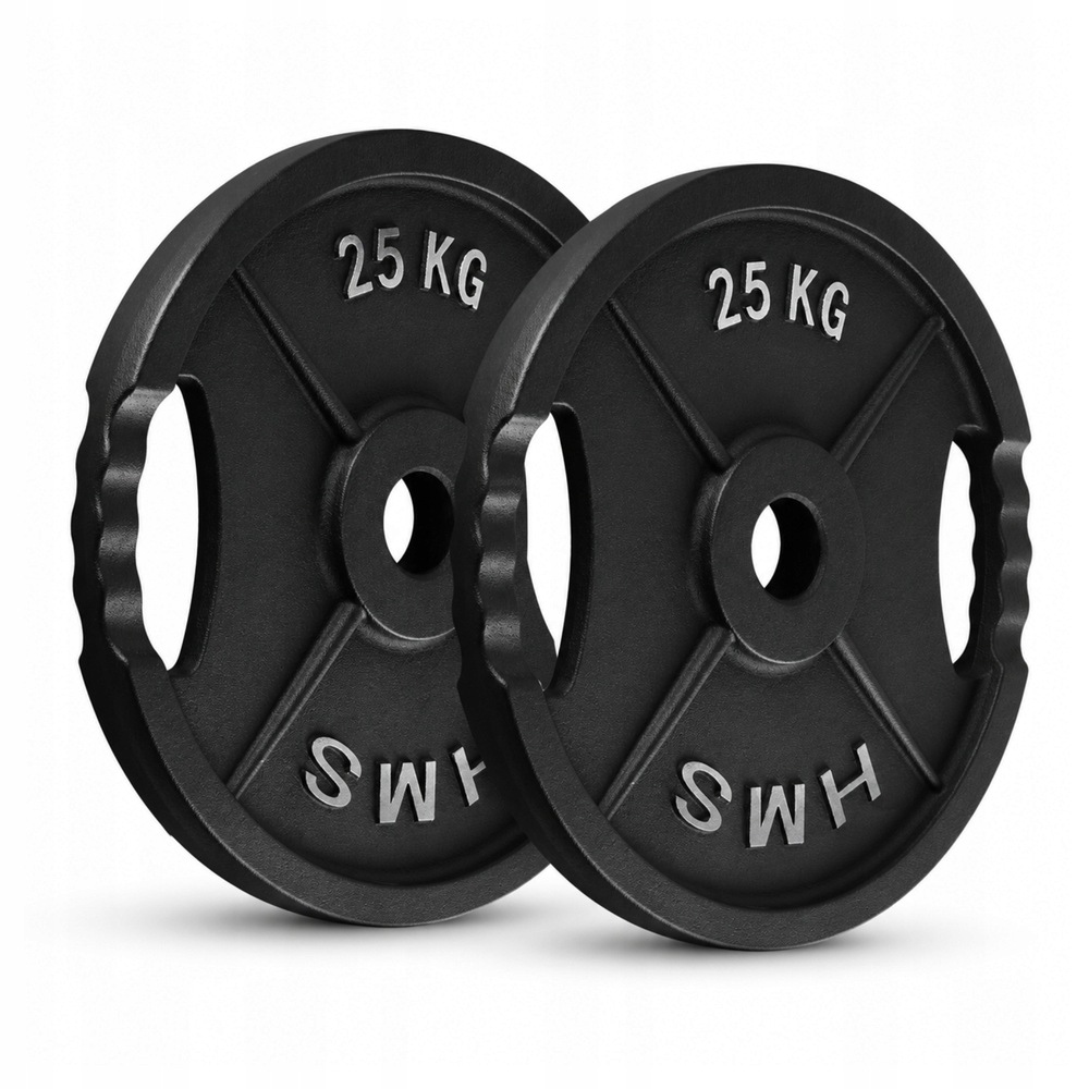 Olympijské litinové talíře na Osa činku pro cvičení Hms Sada 2x25 kg
