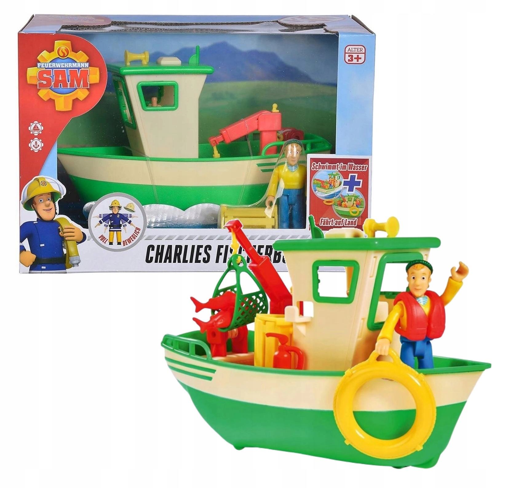 

Strażak Sam Charlie Łódź Rybacka Figurka Simba