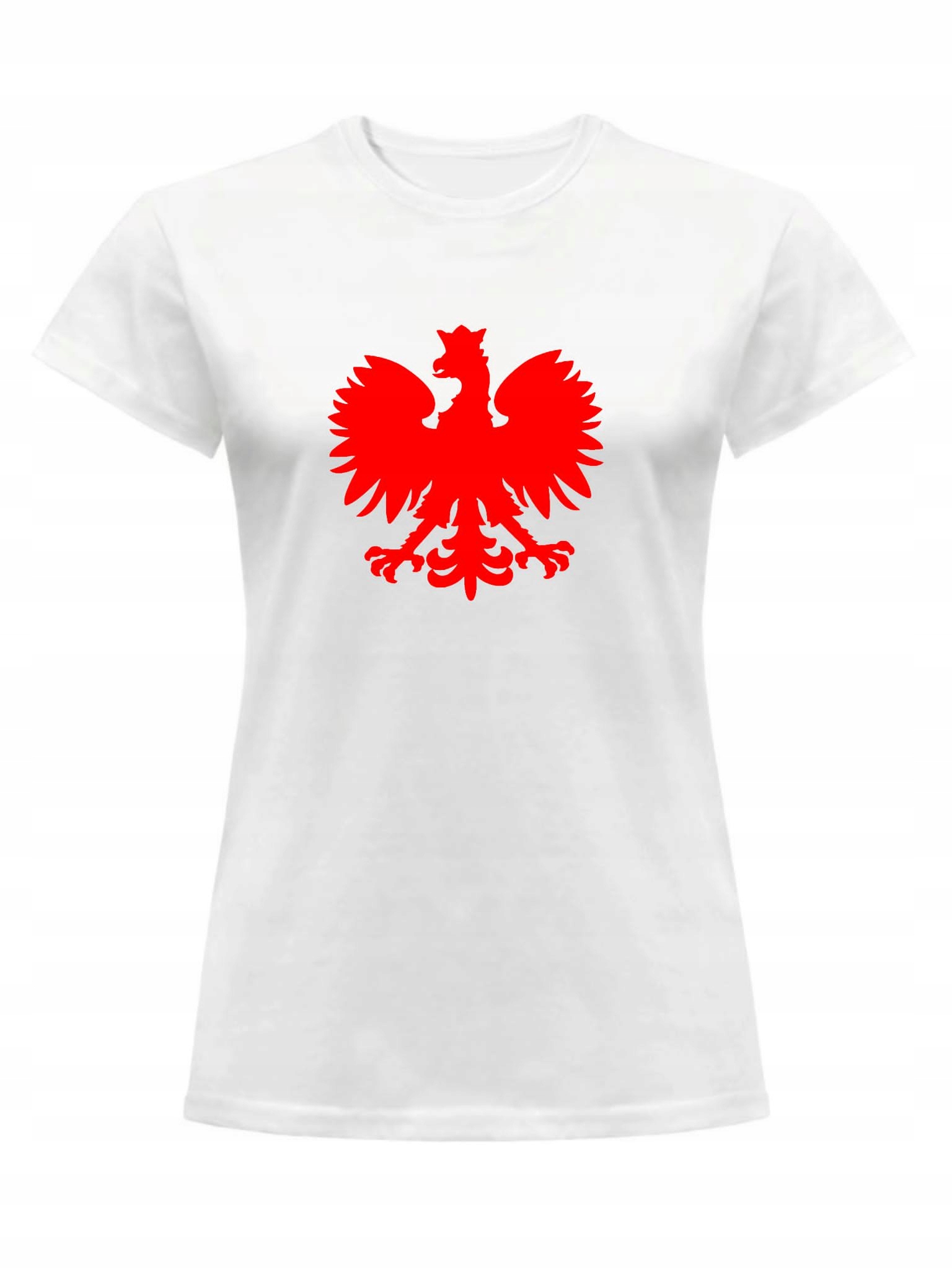 

Koszulka Damska Polska T-shirt Biała S