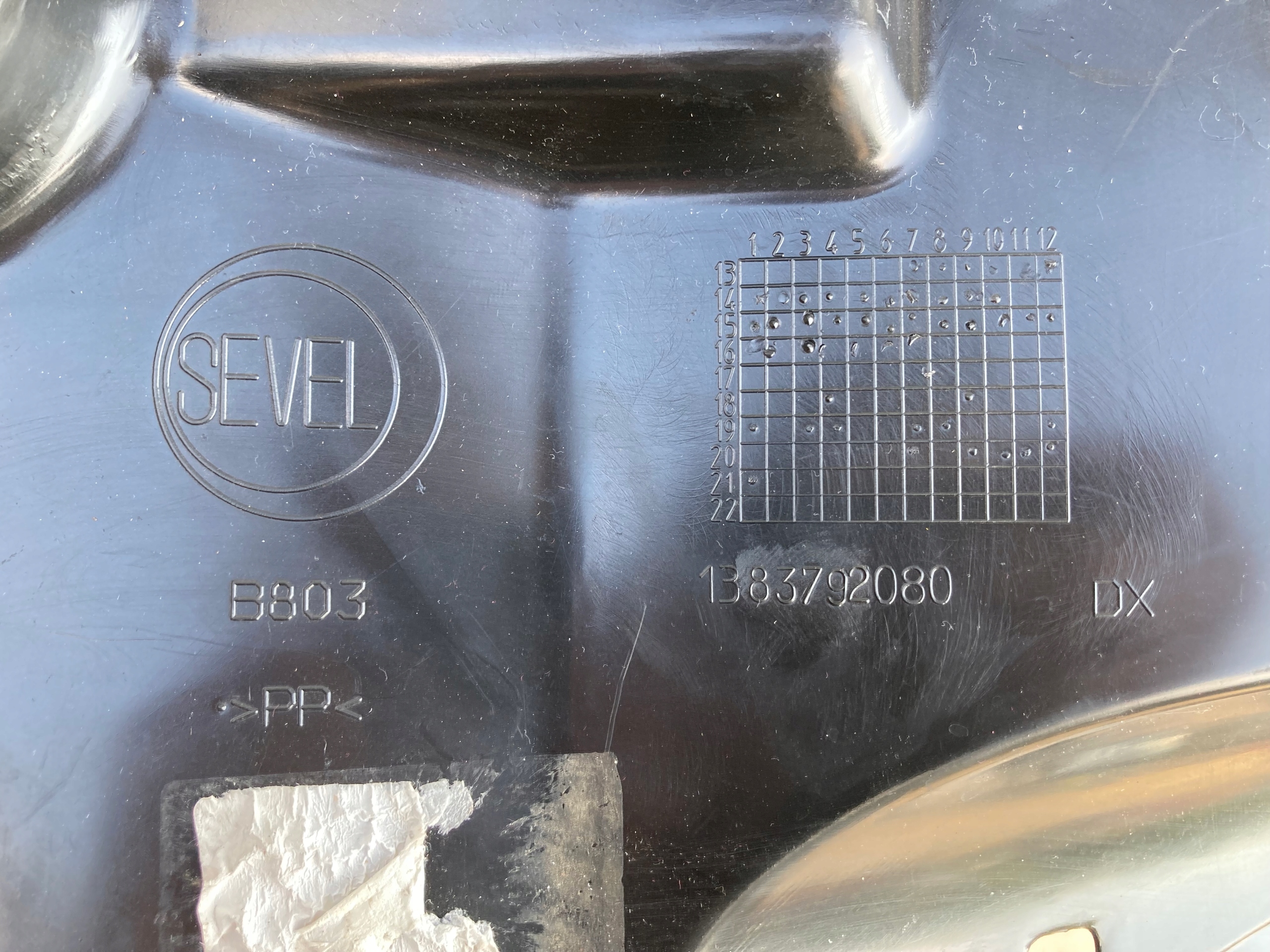 DUCATO JUMPER BOXER 14- mudguard right ORYGINALNE