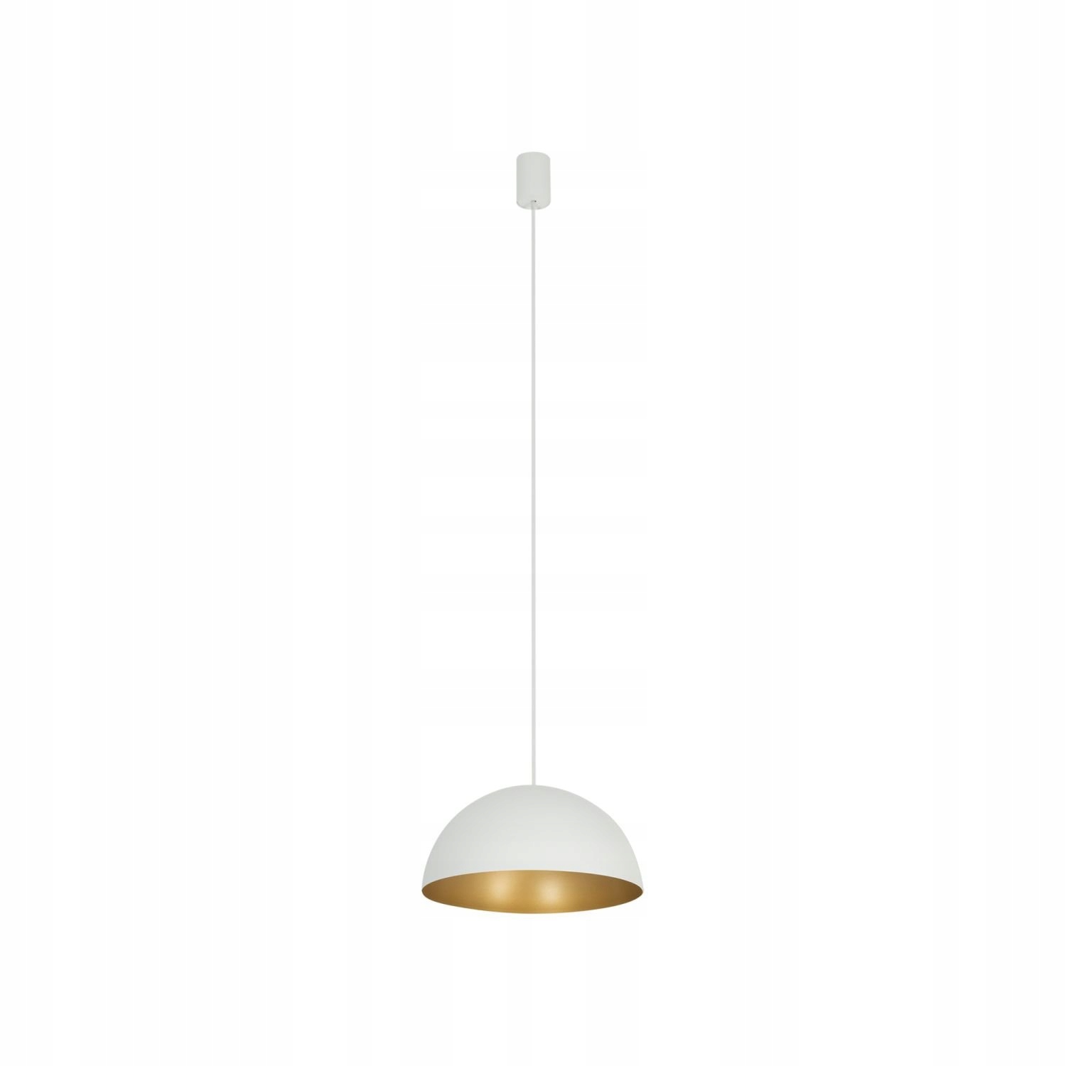 Závesná lampa biela Hemisphere moderná nad jedálenský stôl Nowodvorski