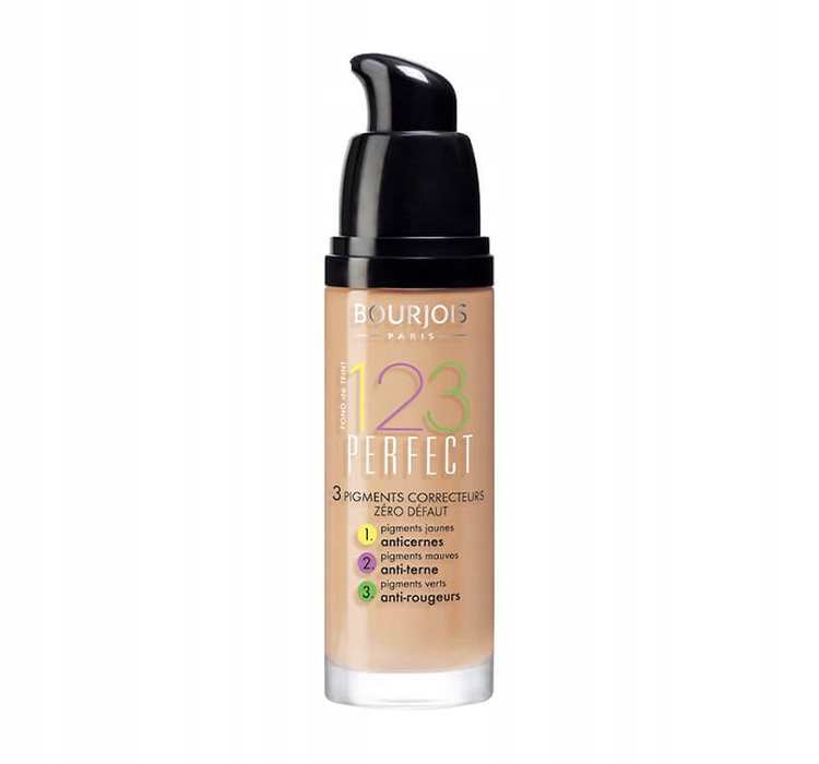 BOURJOIS 123 PERFECT FOUND. PODKŁAD 53 LIGHT BEIGE