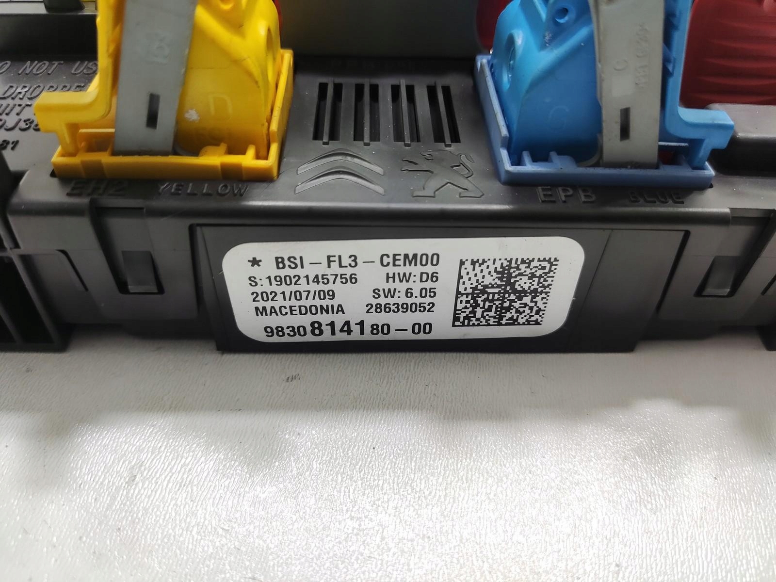 module compartment BSI PEUGEOT 3008 II 2016-2020 9830814180