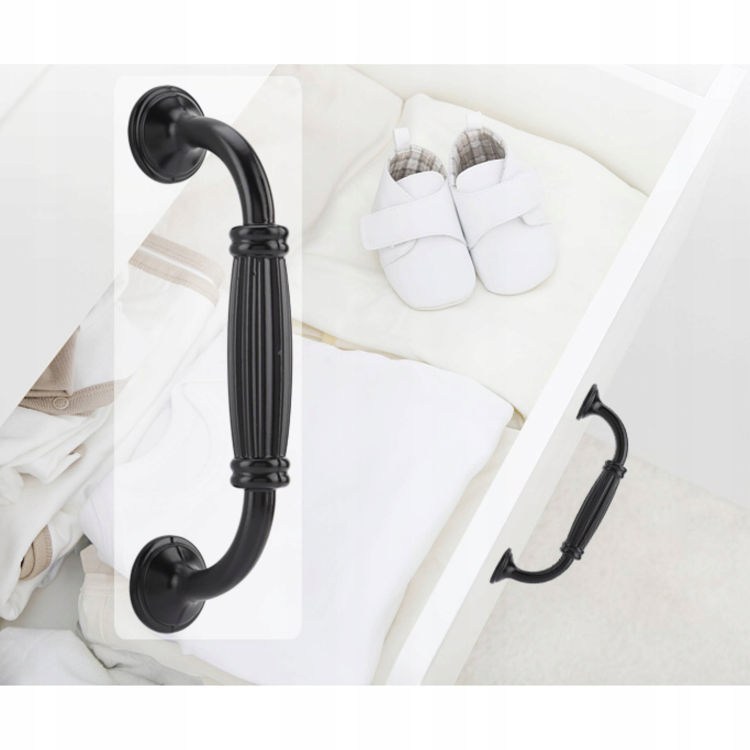 UCHWYT MEBLOWY RELINGOWY CZARNY Producent inny