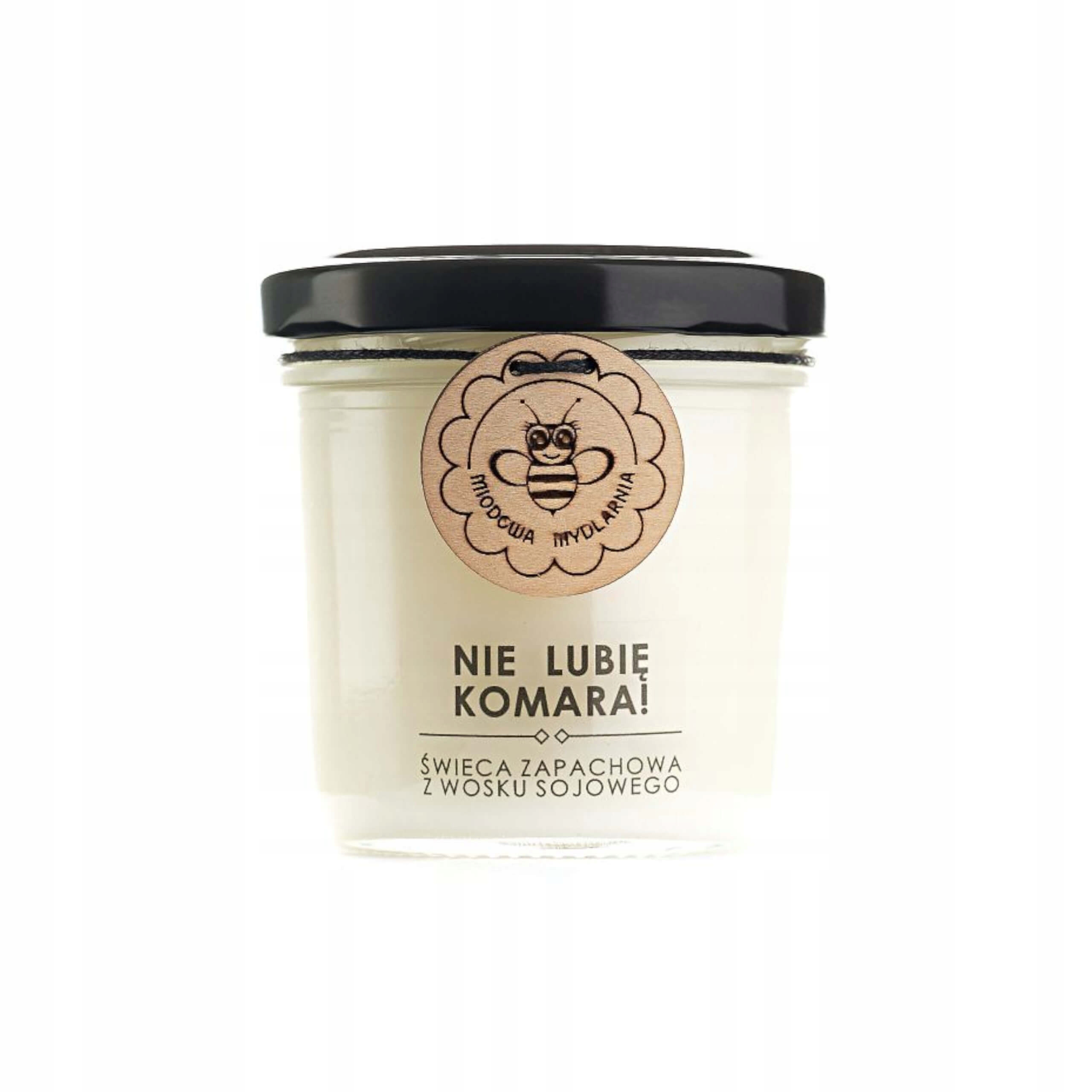 

Miodowa Mydlarnia Świeca sojowa Nie Lubię Komara