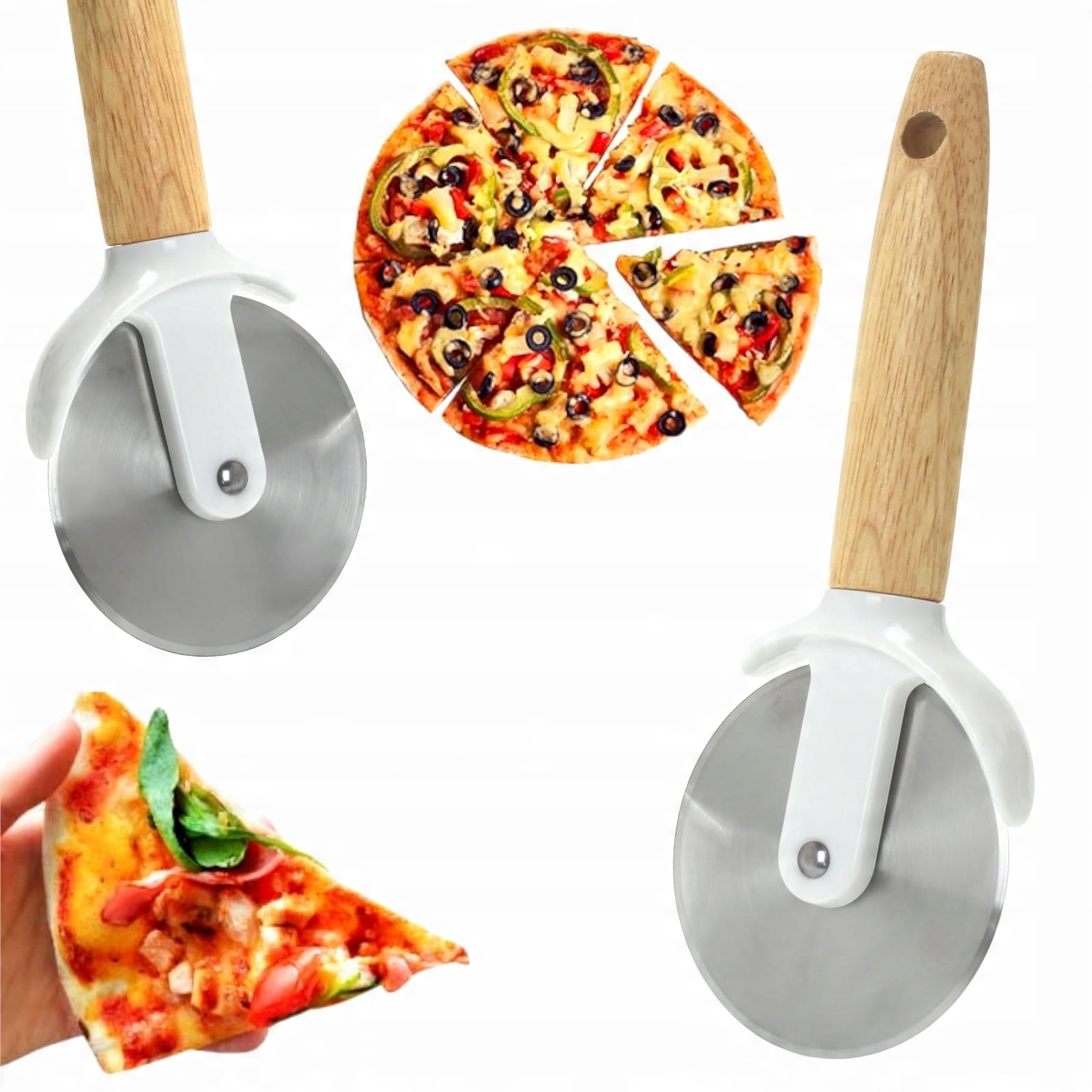 

Nóż do pizzy radełko do krojenia krajacz obrotowy