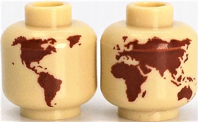 

Lego globus mapa akcesoria piaskowy 3626cpb2892