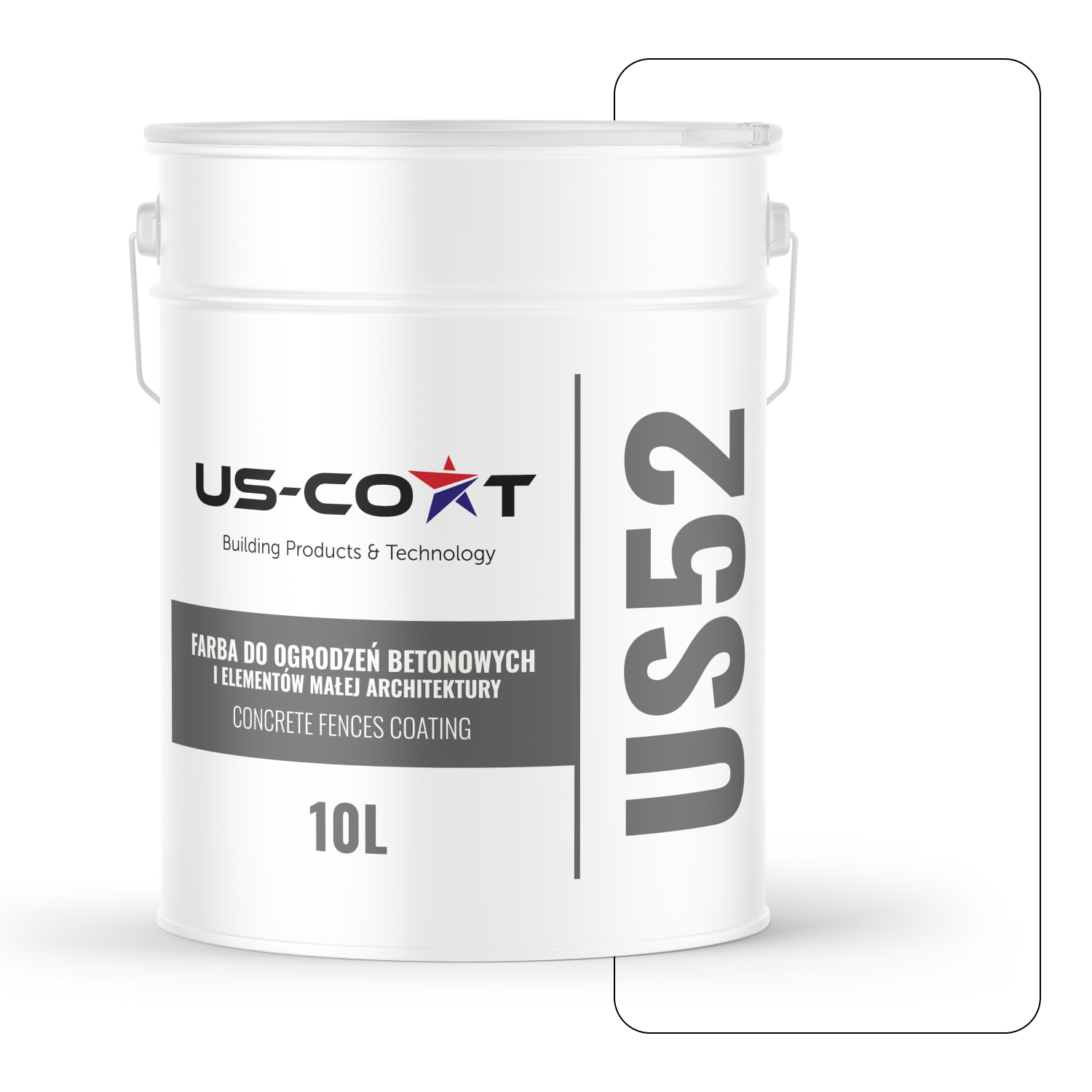 Farba Na Betón, Ploty, Brány, Vonkajšia Strana 10 L, Farba Snehovo Biela, F103