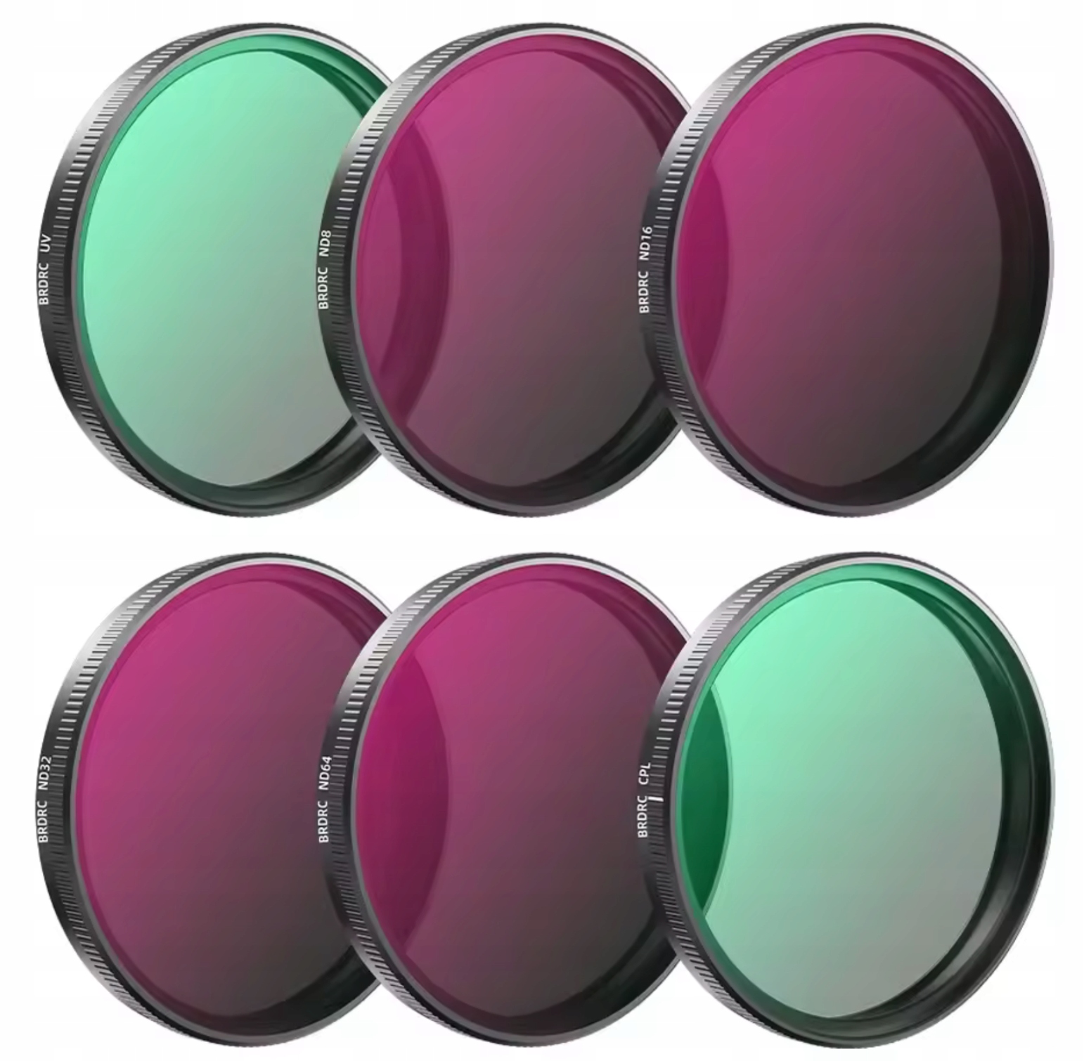Sada 6 x Filtr Cpl Uv ND8 ND16 ND32 ND64 pro Dji Osmo Action 3, 4, 5PRO