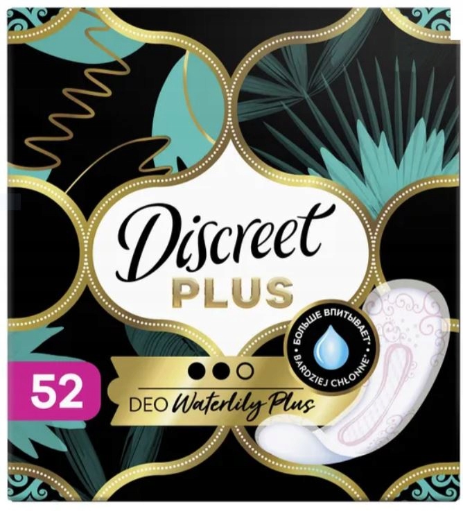 

Discreet Plus Deo Waterlity wkładki higieni 52 szt