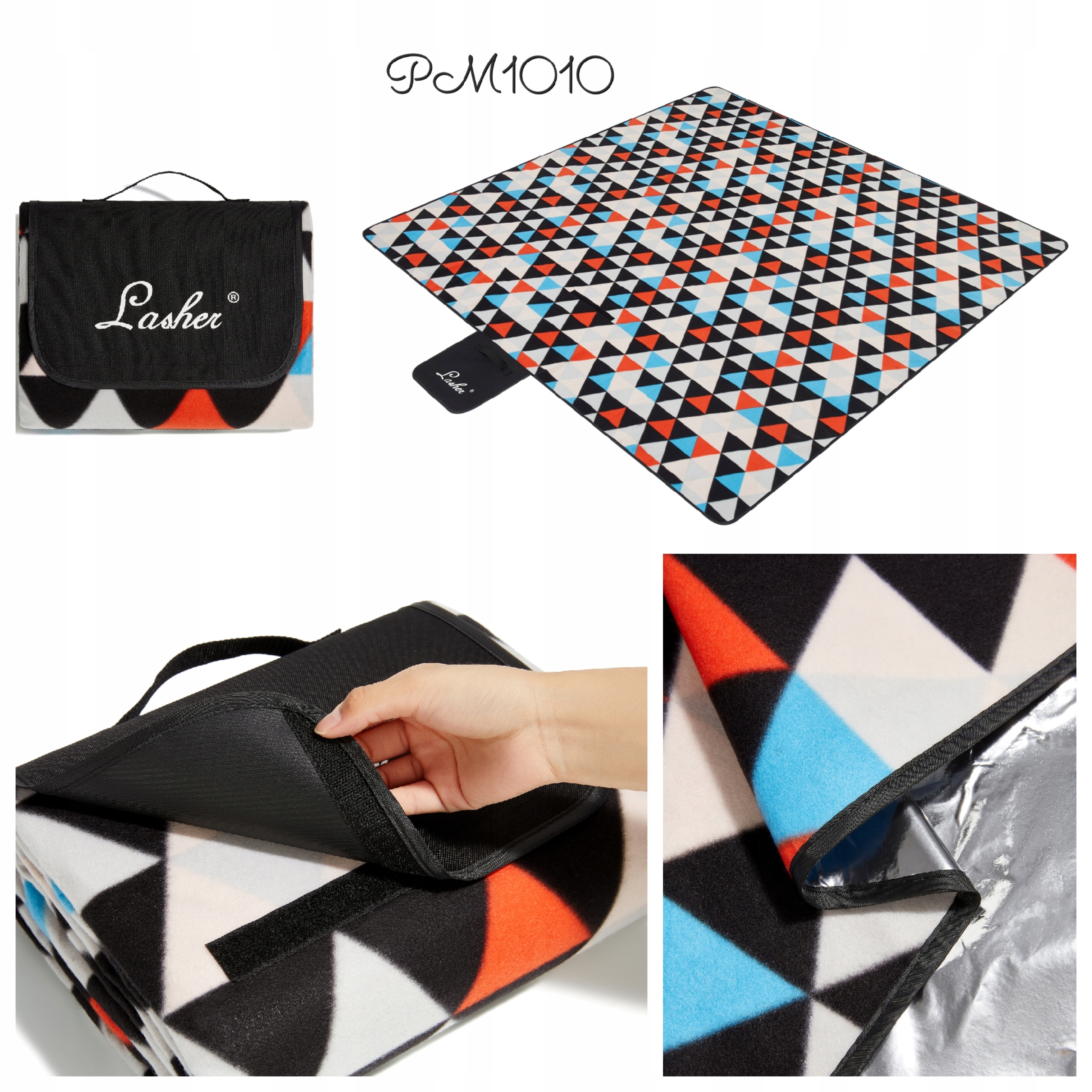 KOC PIKNIKOWY PLAŻOWY Z IZOLACJĄ 200x200 Mata Biwak Piknik Marka Lasher